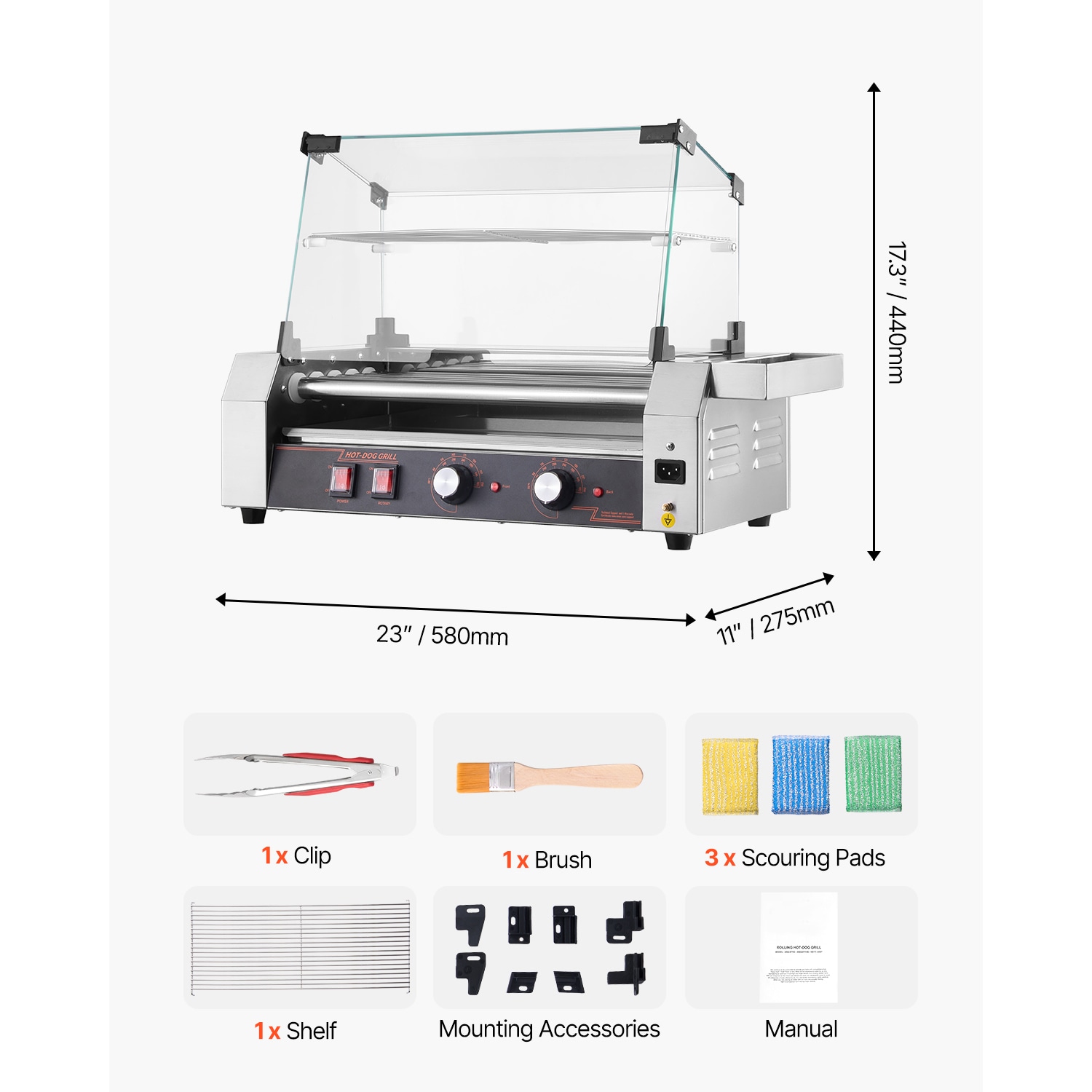 VEVOR SCSYGDSRGJ5G11317V1 Hot-Dog-Cookers - View #7