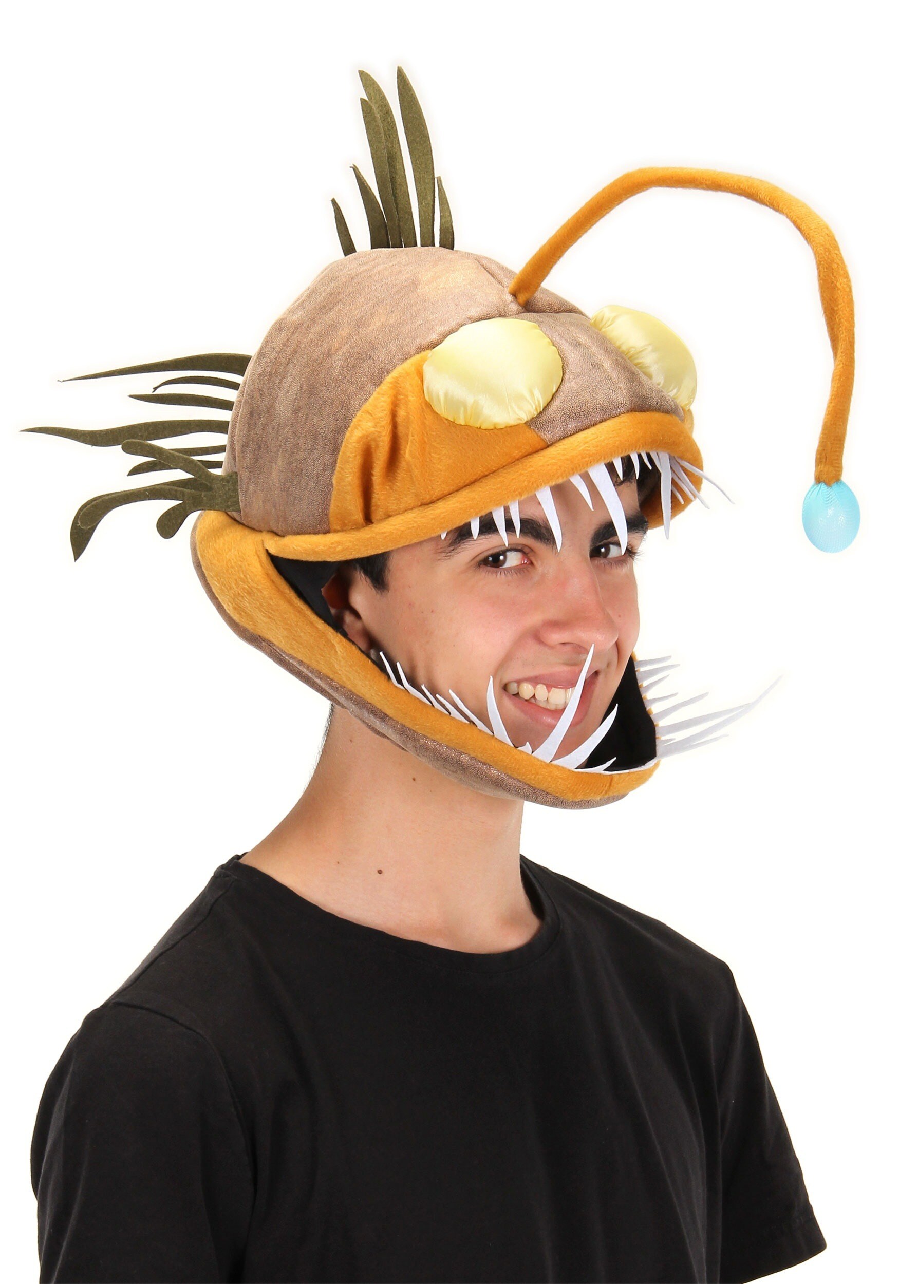 HalloweenCostumes.com FUN Costumes Adult's Light-Up Angler Fish Jawesome Costume Hat Standard