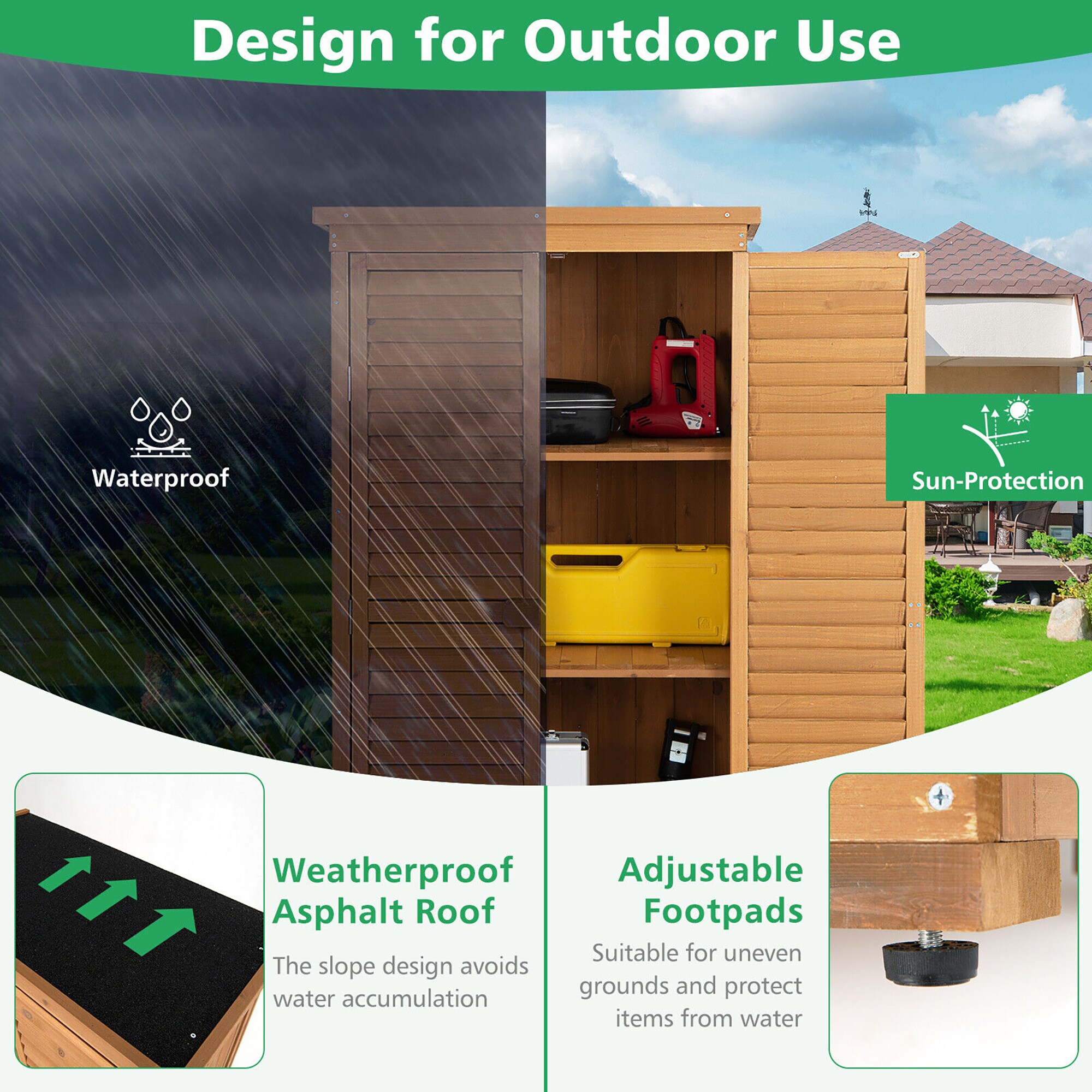 Forclover FLHY-746 Small-Outdoor-Storage - View #6