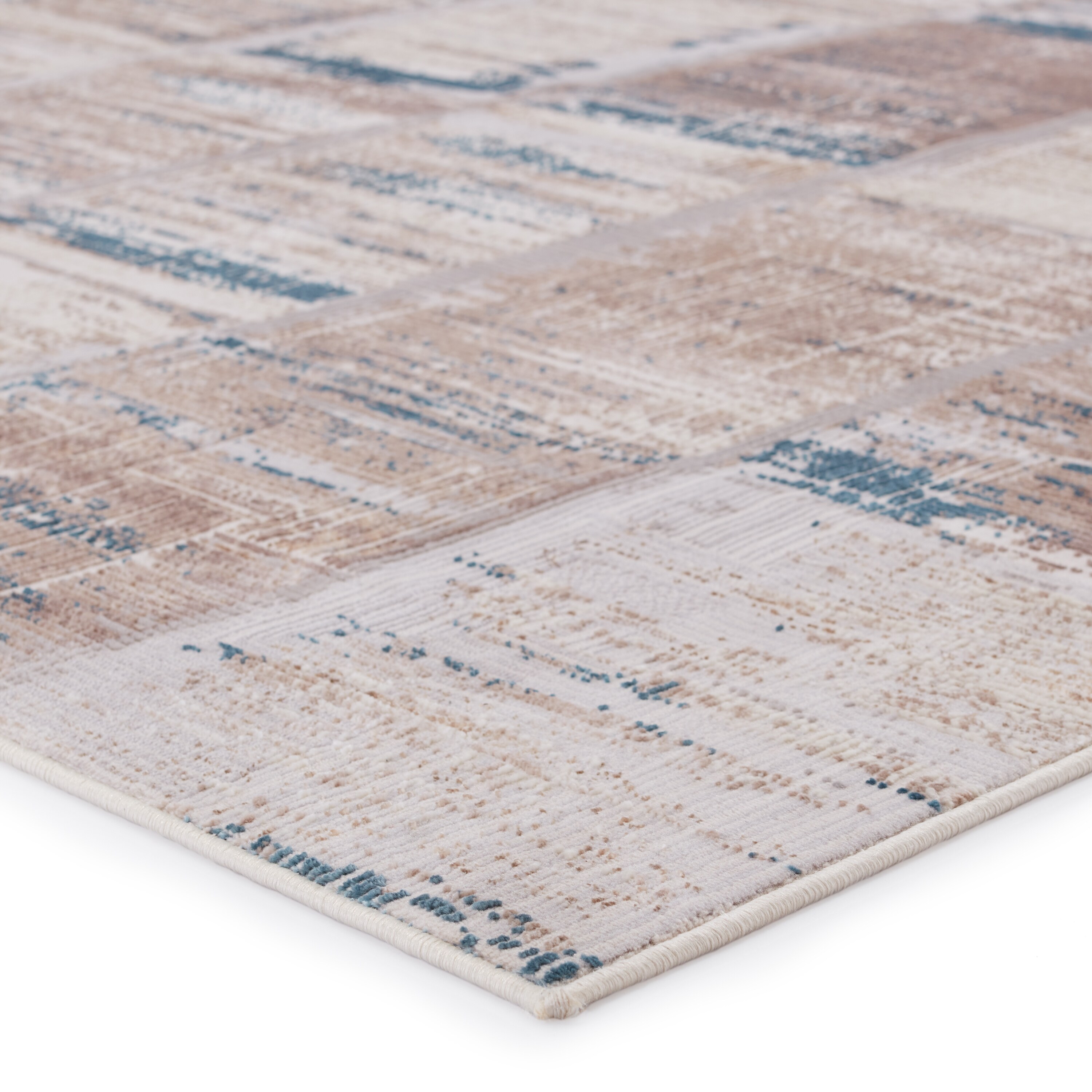 10'x14' Halvard Abstract Area Rug Ivory/Blue - Jaipur Living