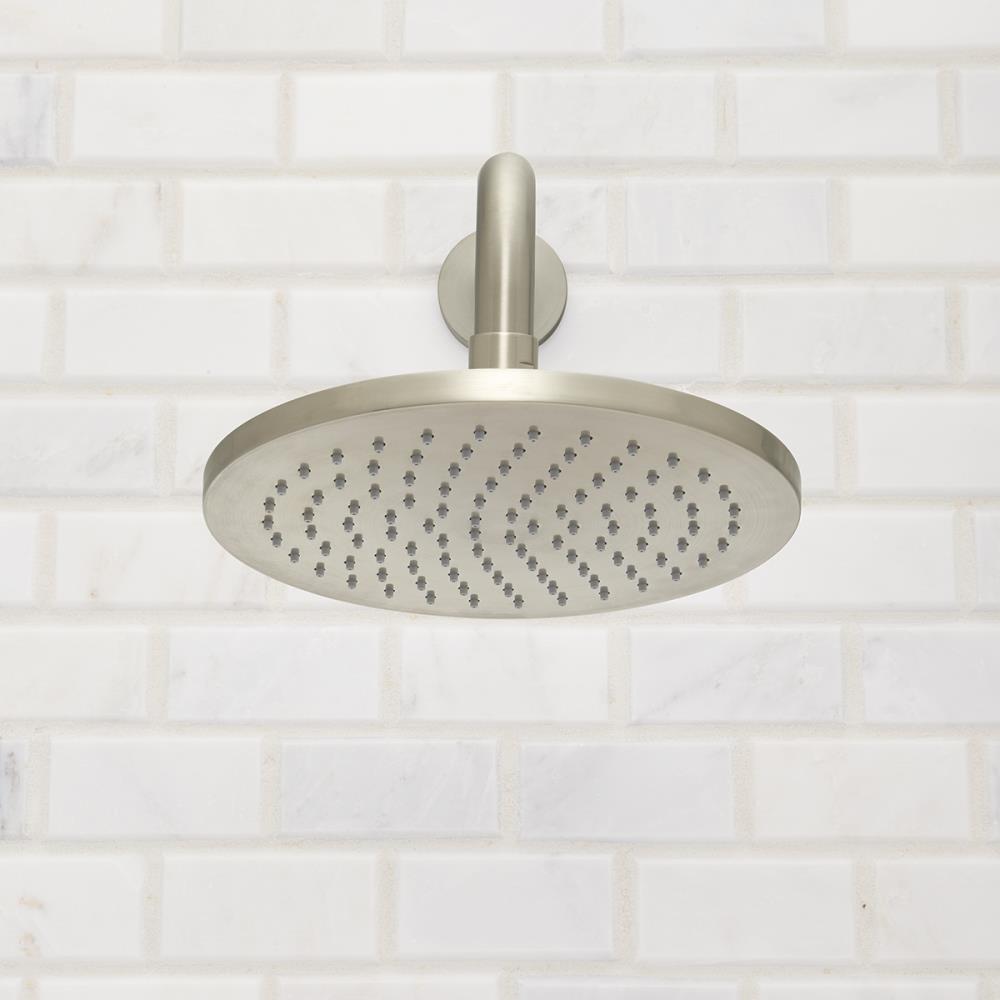 Neo Brushed Nickel Rain Shower Head with 2.5 GPM