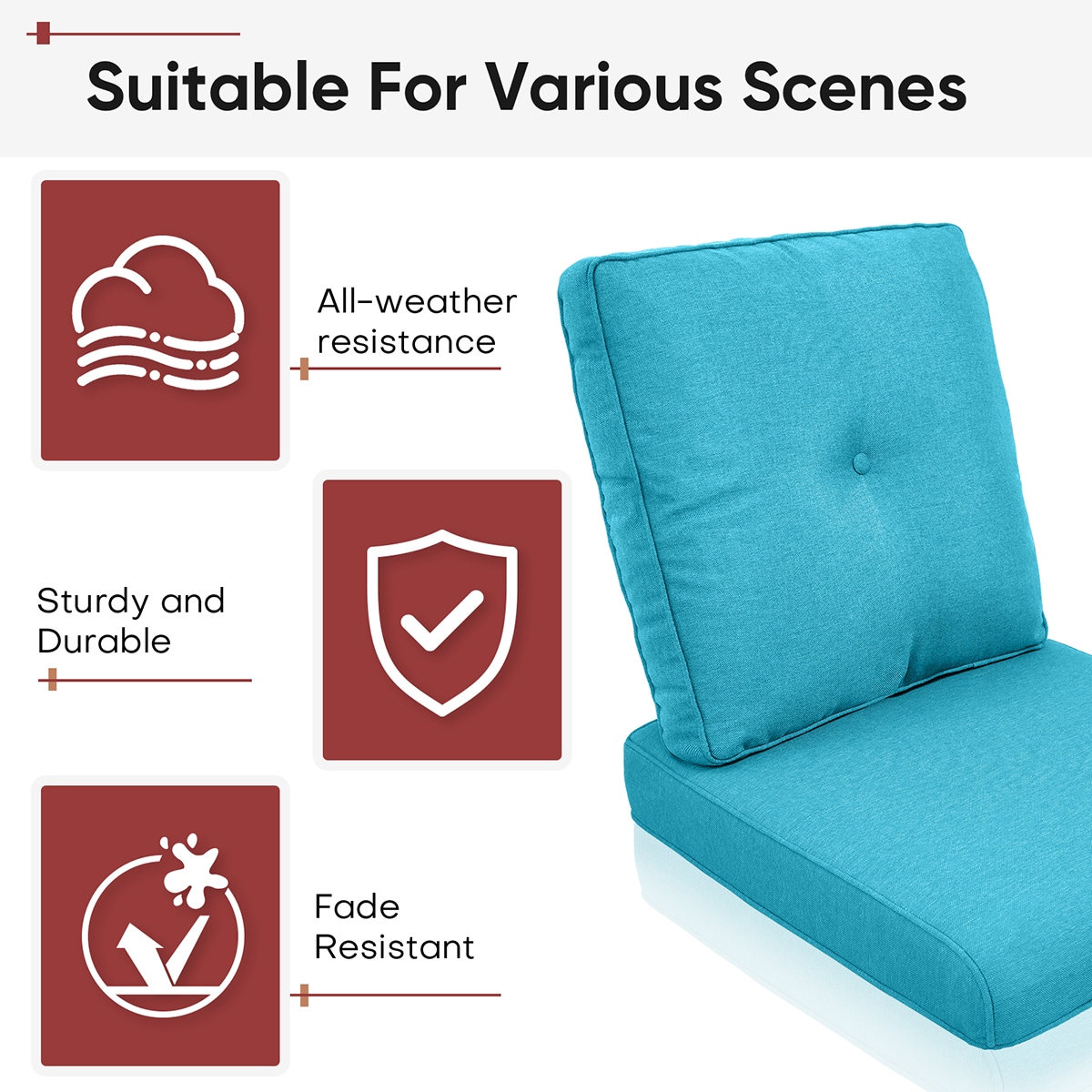 Rilyson FSZBD006-7AA Patio-Furniture-Cushions - View #8