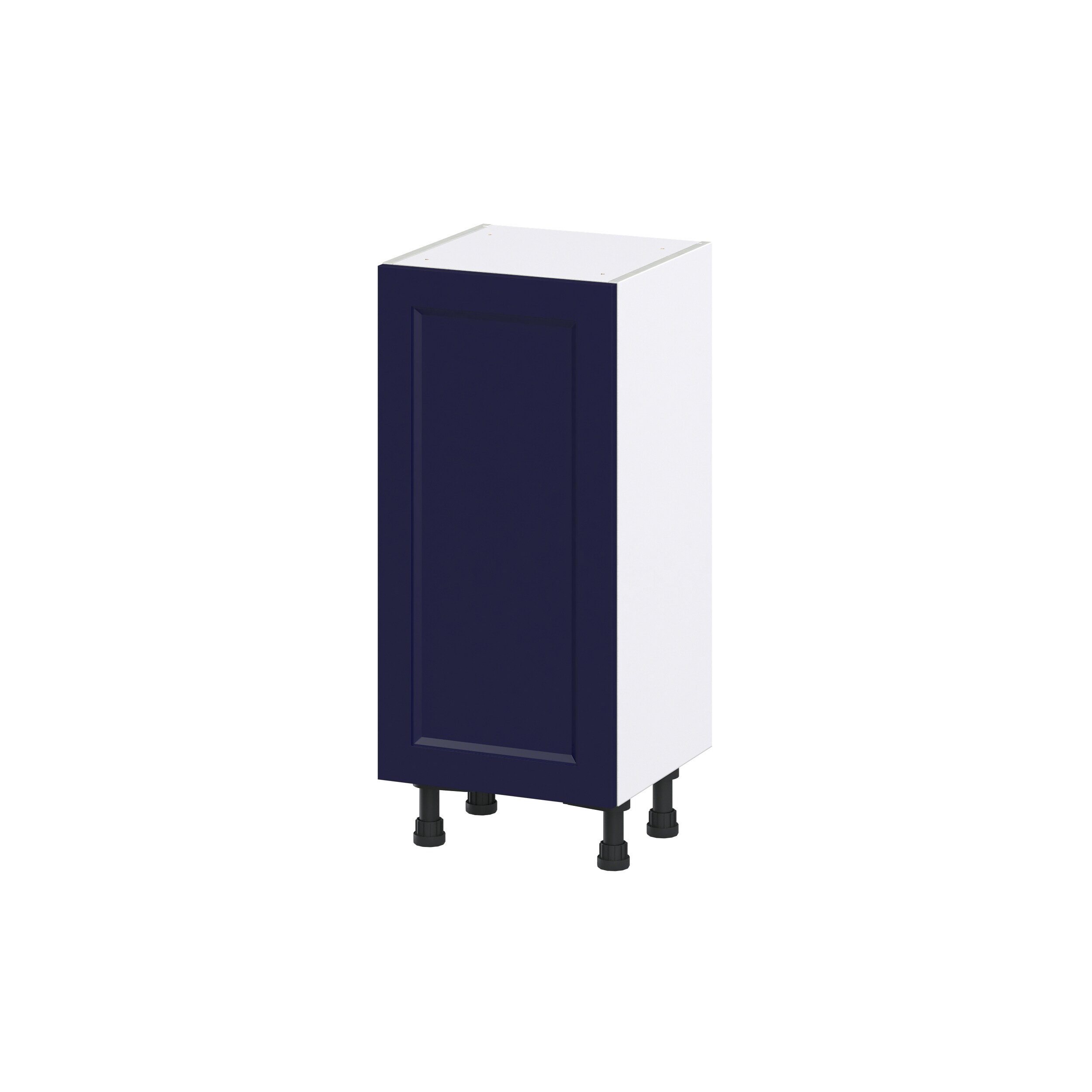 Hugo&Borg DSB1514FHI3(L/R)-LO Lorette 15-in W x 34.5-in H x 14-in D Navy Blue 3 -Drawers Base Fully assembled Cabinet (Recessed Panel Shaker)