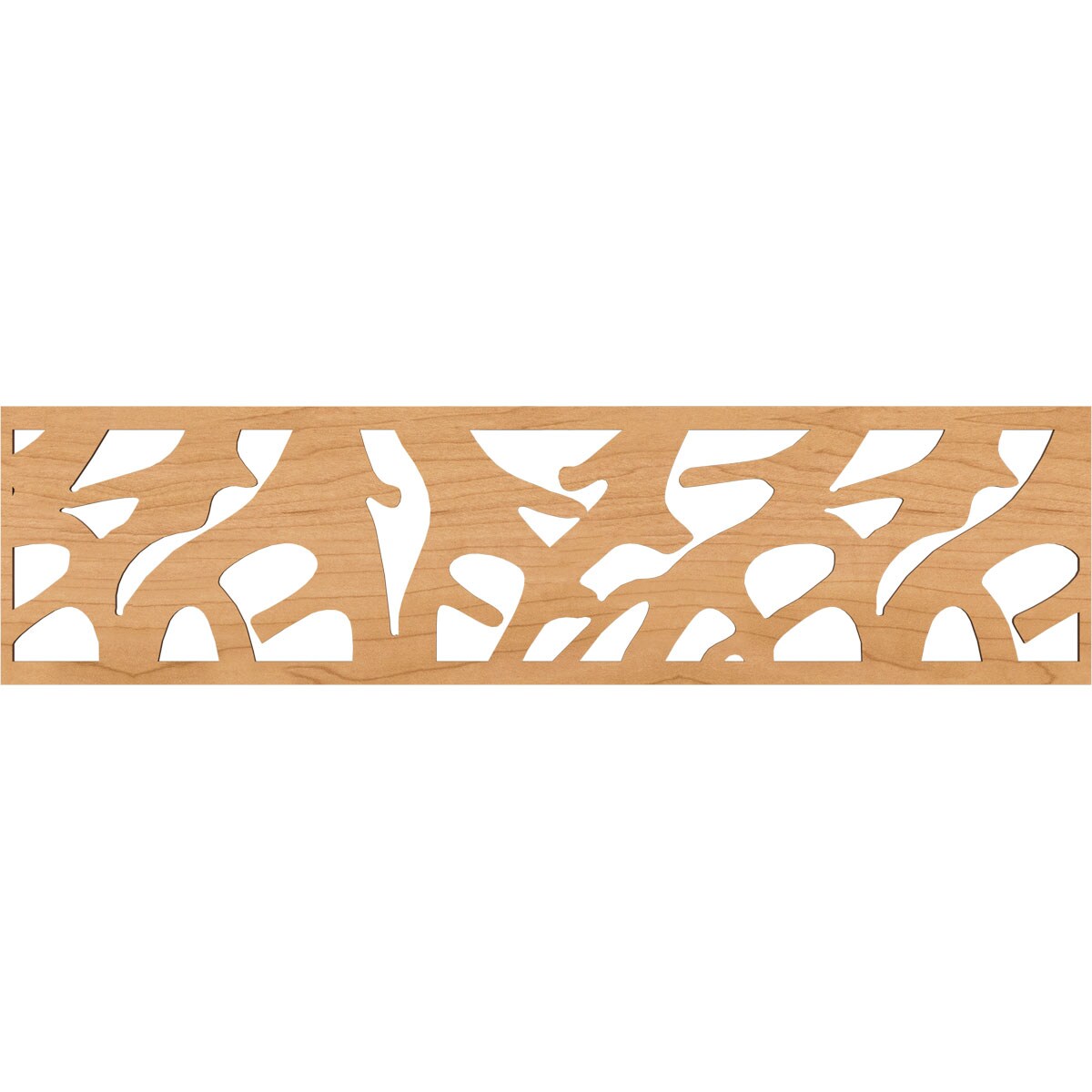 Ekena Millwork MLDA12X47MATMA Manton Fretwork Flat Trim 12-in x 3.92-ft Maple Brown Unfinished 2156958 Pierced Wall Panel Moulding