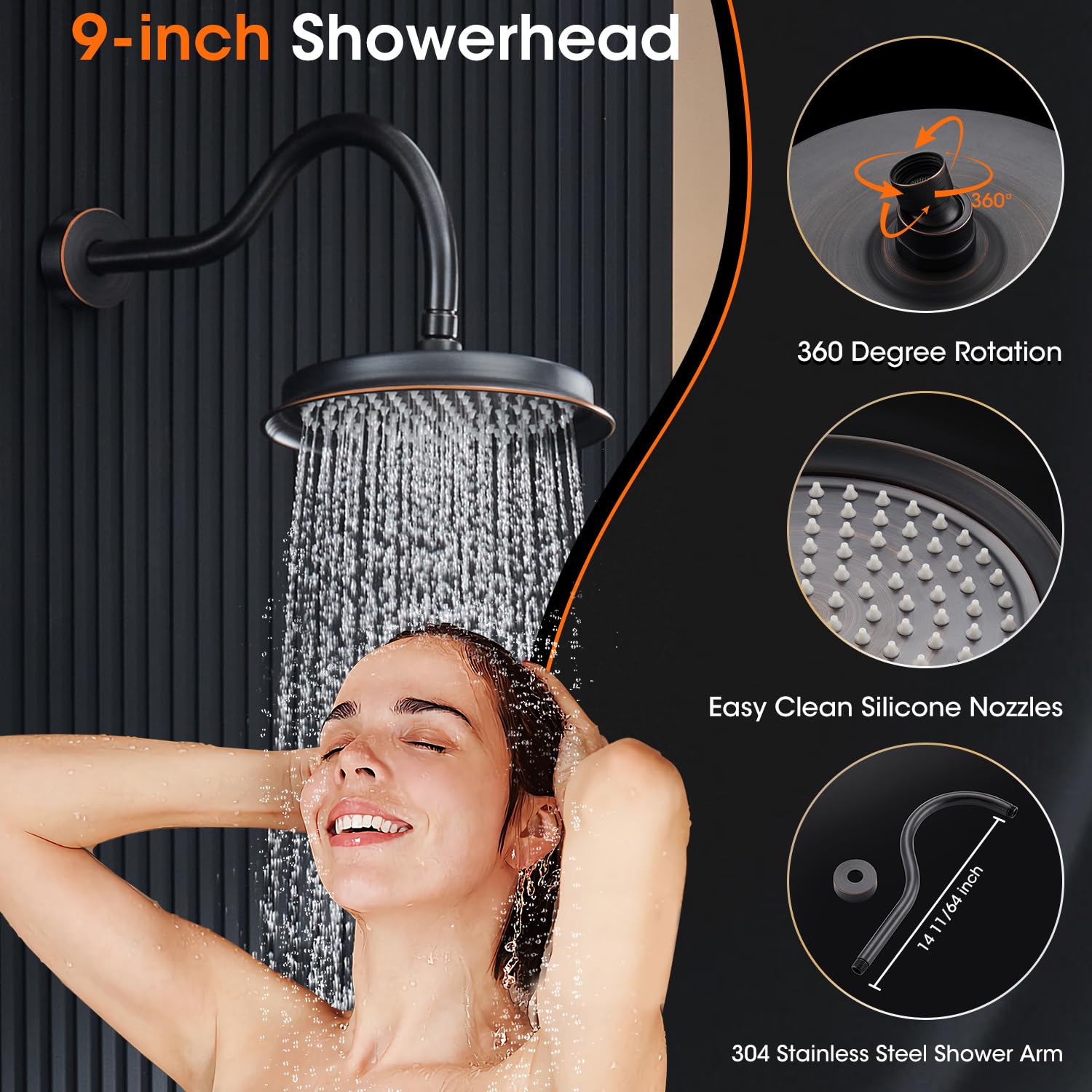Anqtovp LAN0309G17 Showerhead-Bar-Panels - View #6