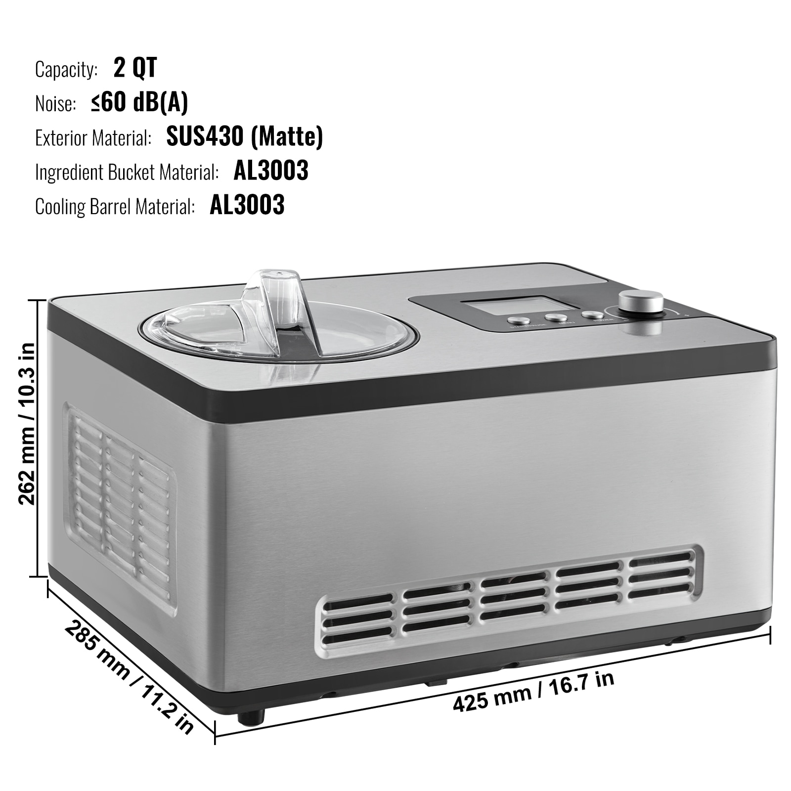 VEVOR JYBQLJ2KTYSJ0T1GSV1 Frozen-Confection-Appliances - View #10