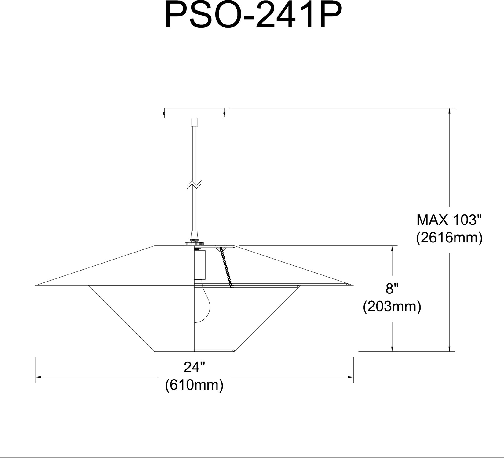 Dainolite PSO-241P-MB-697 Pendant-Lights - View #3