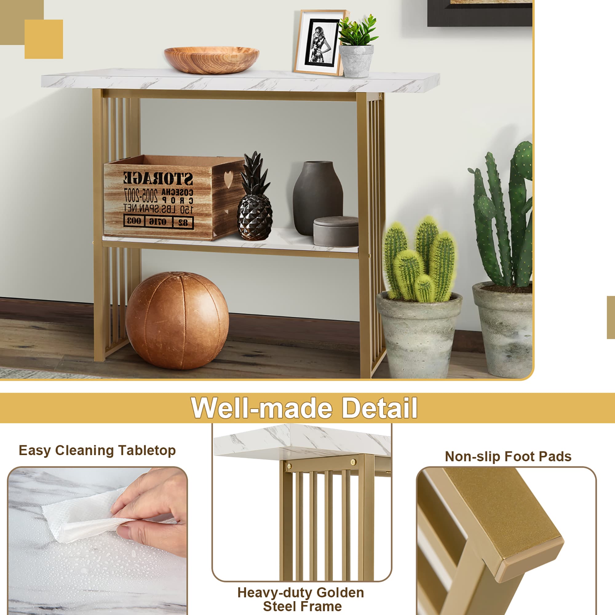 Costway SXL00132 Console-Sofa-Tables - View #3