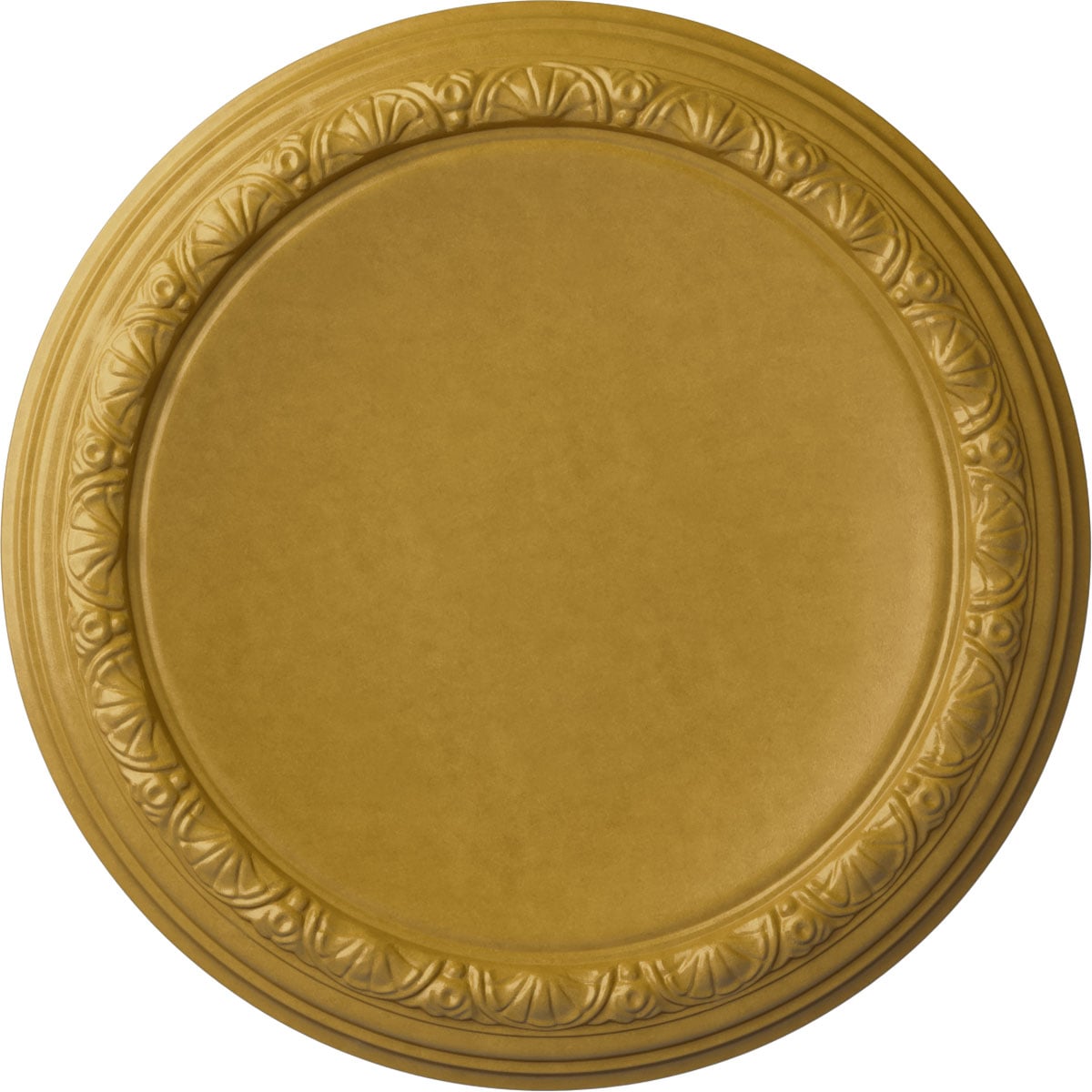 Ekena Millwork CM19CAIGS Carlsbad 19.5-in W x 19.5-in L Painted Iridescent Gold Polyurethane Whole Ceiling Medallion