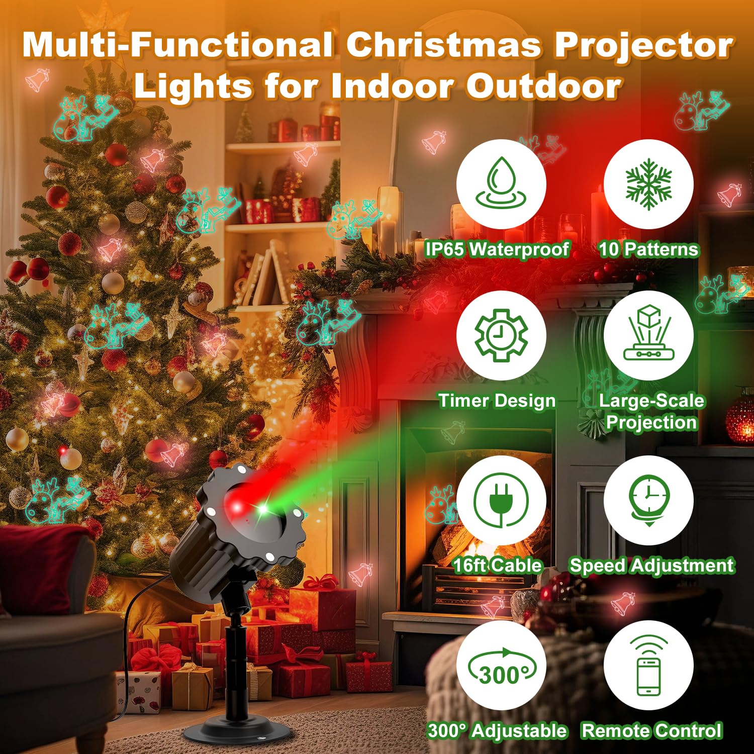 Etokfoks LETMVADQL Christmas-Light-Show-Projectors - View #2