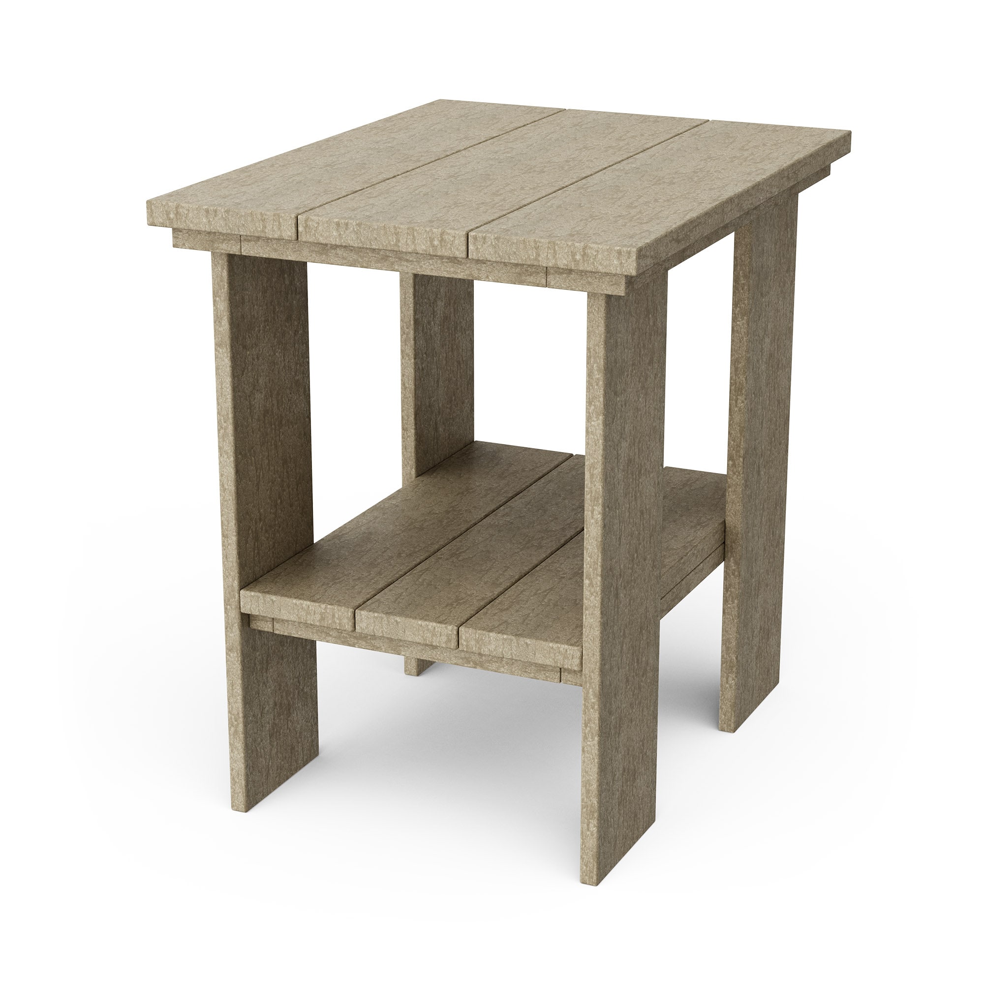 Wildridge LCC-320-WW Contemporary Square Outdoor End Table 17-in W x 22-in L
