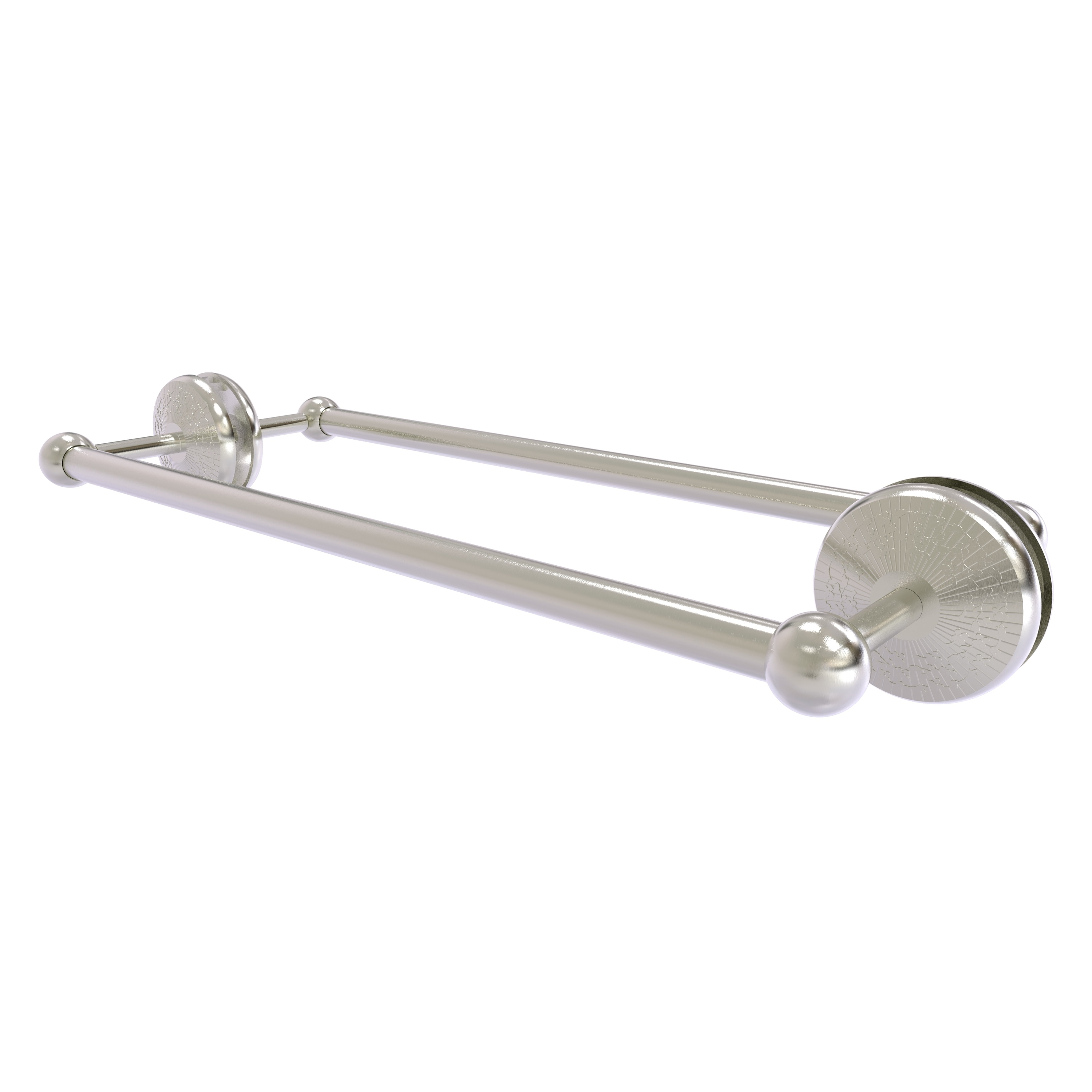 Allied Brass MC-41-BB-18-SN Monte Carlo 18-in double Satin Nickel Wall mount Double Towel Bar
