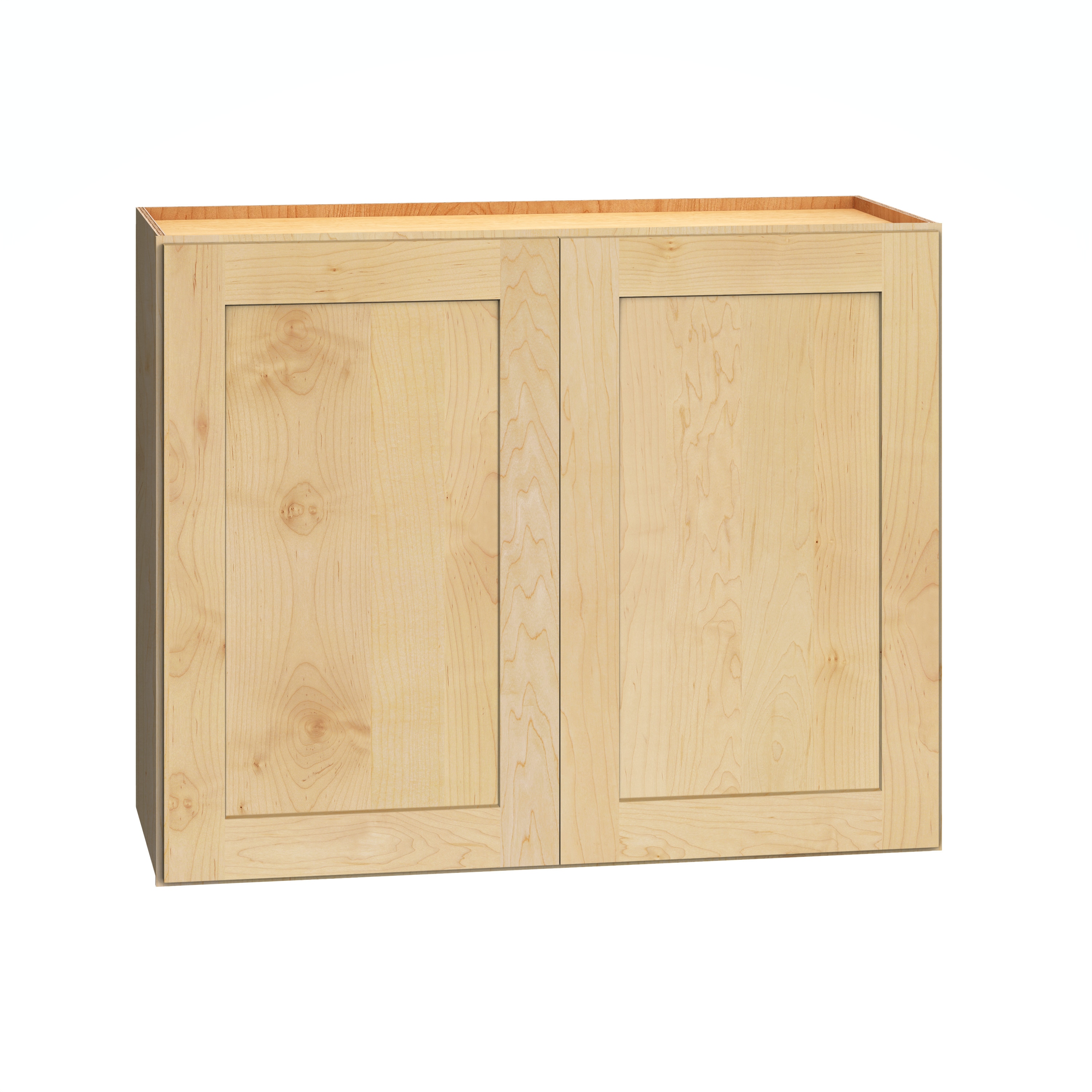 Diamond Express 62J-W3024 Jamestown 30-in W x 24-in H x 12-in D Natural Light Brown Wall Fully assembled Plywood Cabinet (Recessed Panel Shaker)