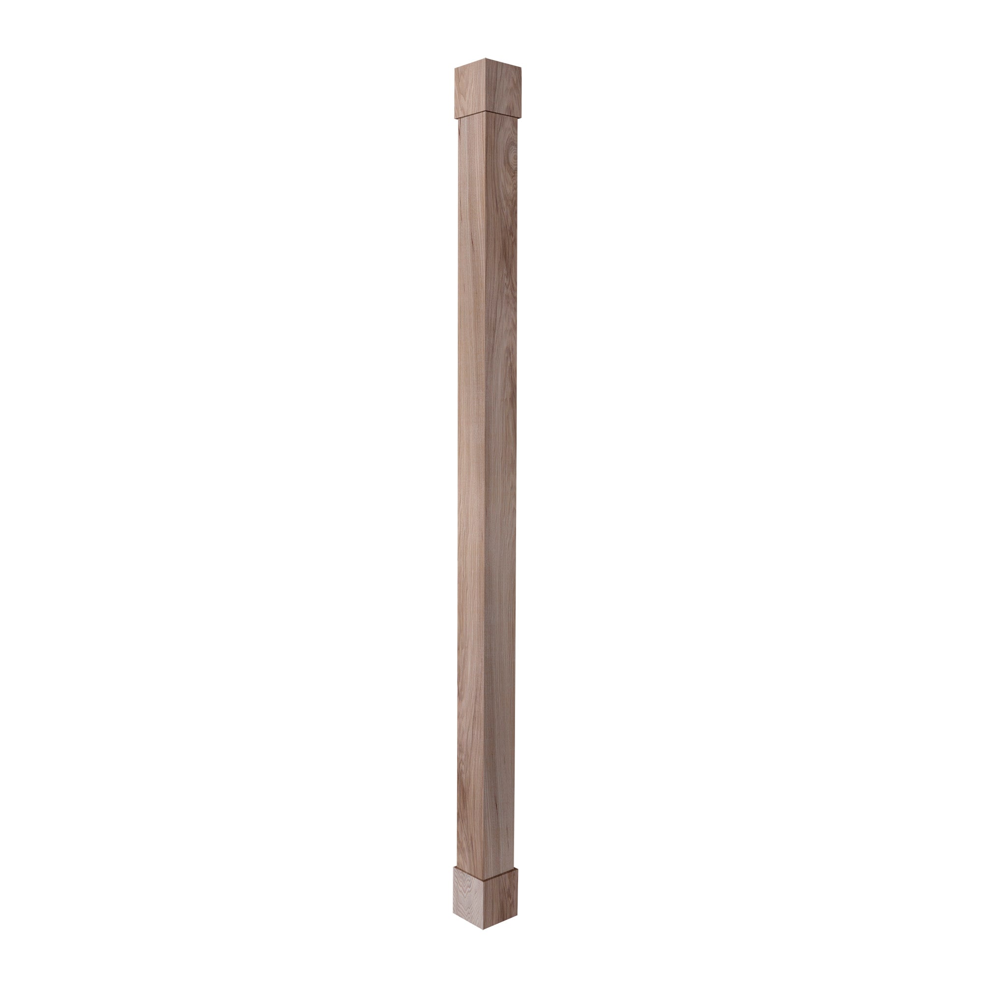 Ornamental Mouldings POLEWRAP01-NATHICK 5.6875-in L x 8.66-ft Unfinished Hickory Column Wrap