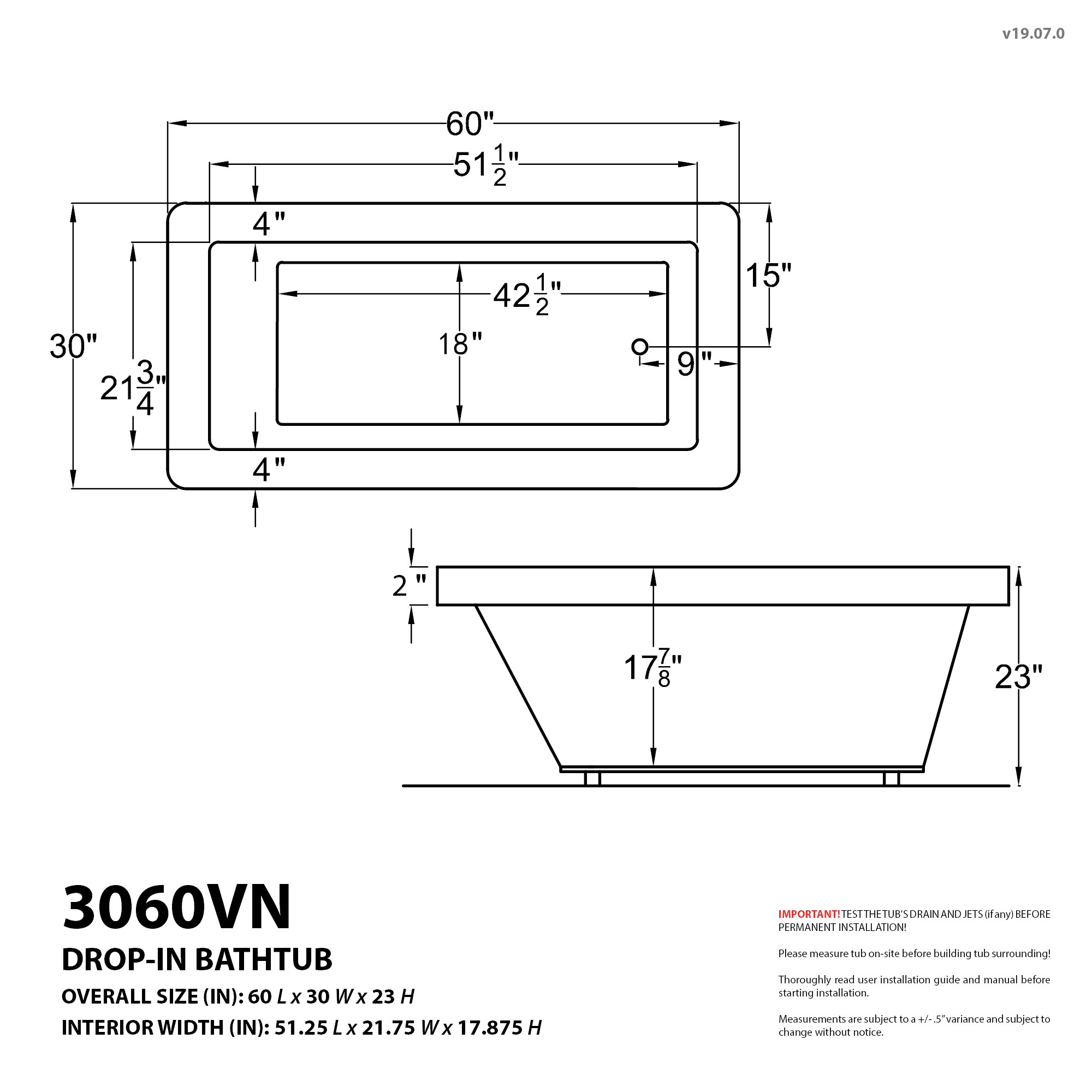 Endurance LS3060VNAR bathtubs - View #8