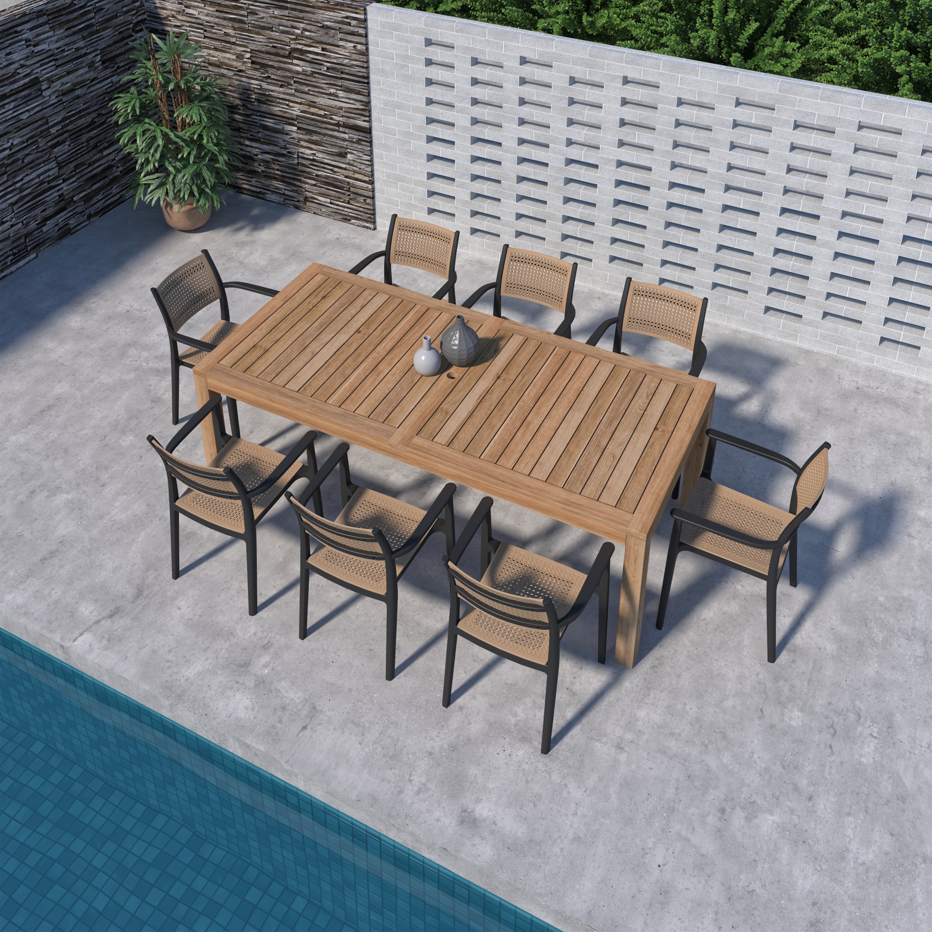 Amazonia LWS-RINBIG-8-ARU BK Patio-Dining-Sets - View #2