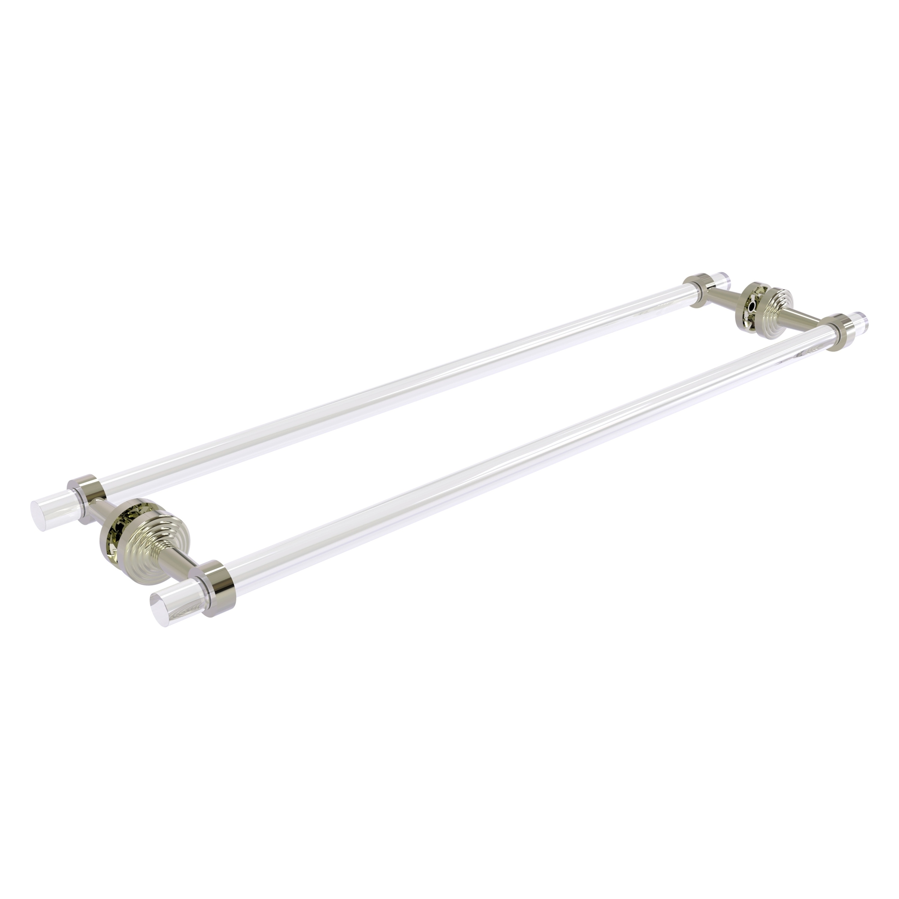 Allied Brass PB-41-BB-30-PNI Pacific Beach 30-in double Polished Nickel Wall mount Double Towel Bar
