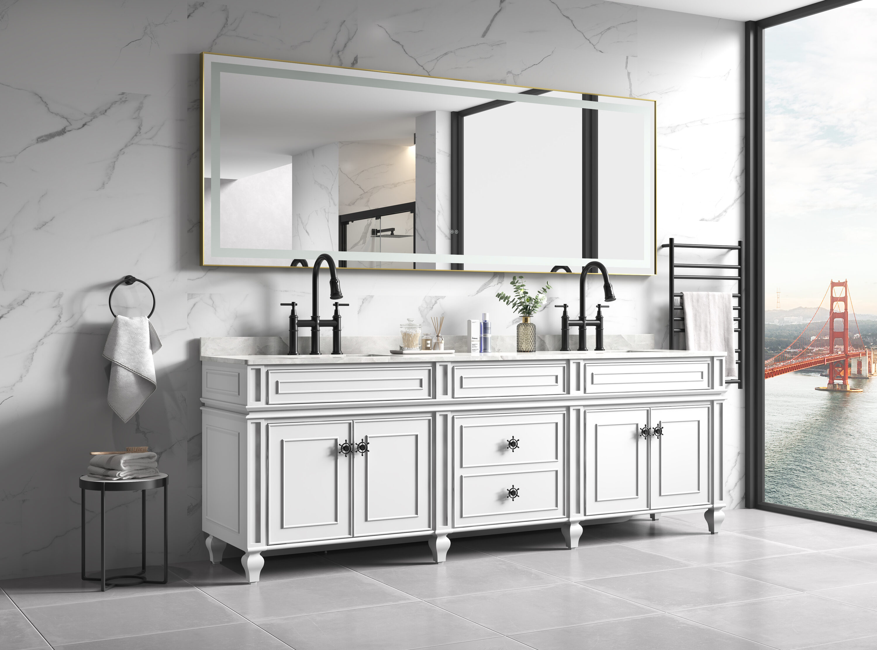 Vacolite KP-996-1BG Framed-Bath-Mirrors - View #6