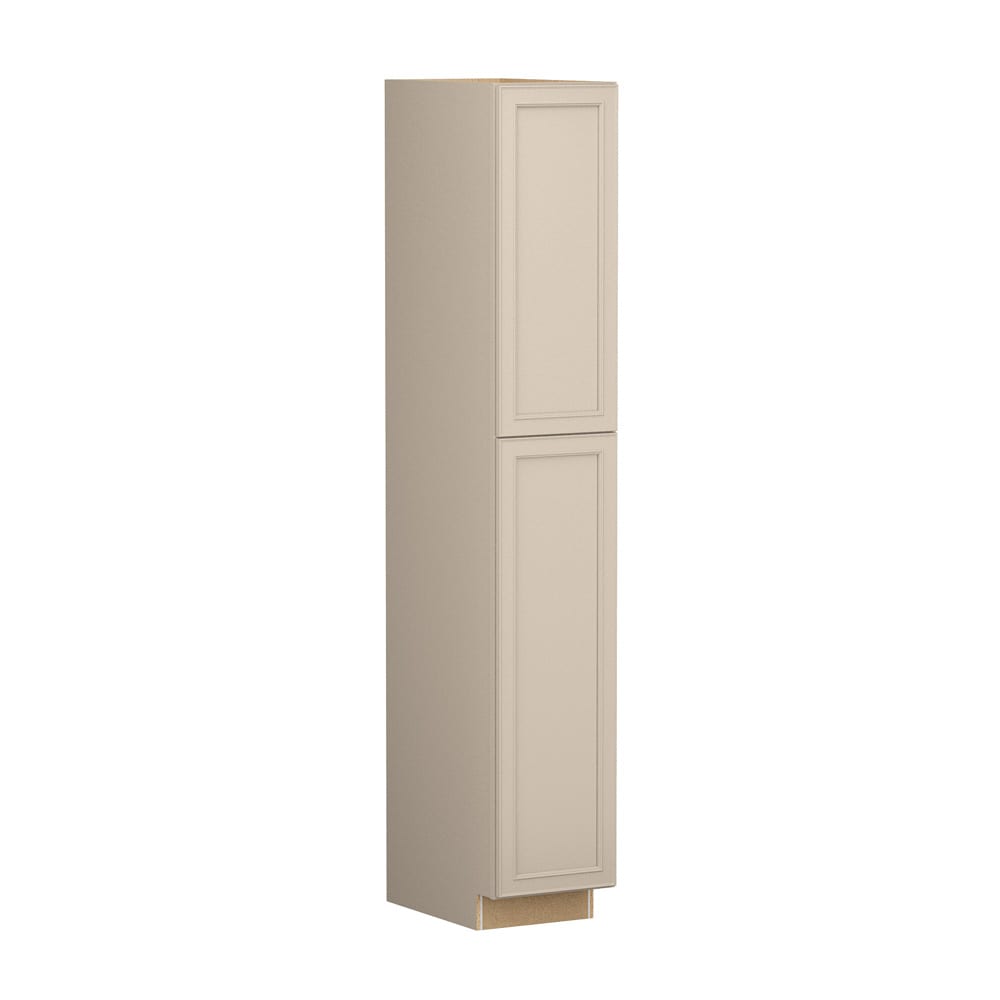 Shenandoah Irvington 15-in W x 84-in H x 24-in D Oat Painted Base Fully Assembled Cabinet Recessed Panel Miter
