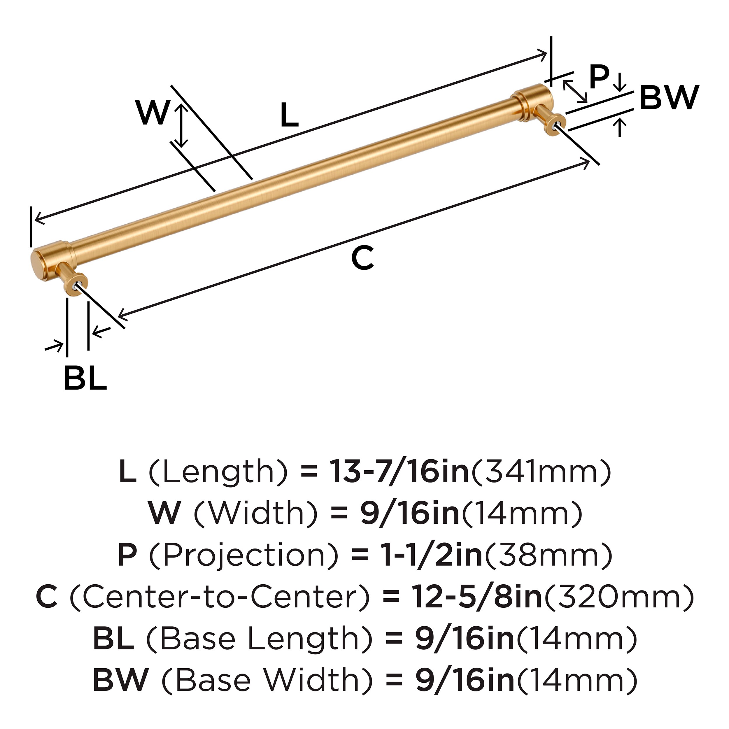 Amerock BP37469CZ Cabinet-Pulls - View #4