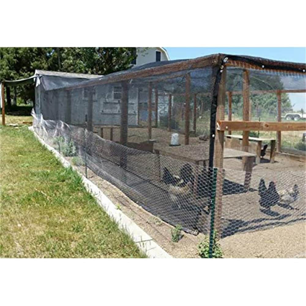 Shatex Shade Cloth 10-ft X 20-ft Black Shade Fabric With Fasteners ...