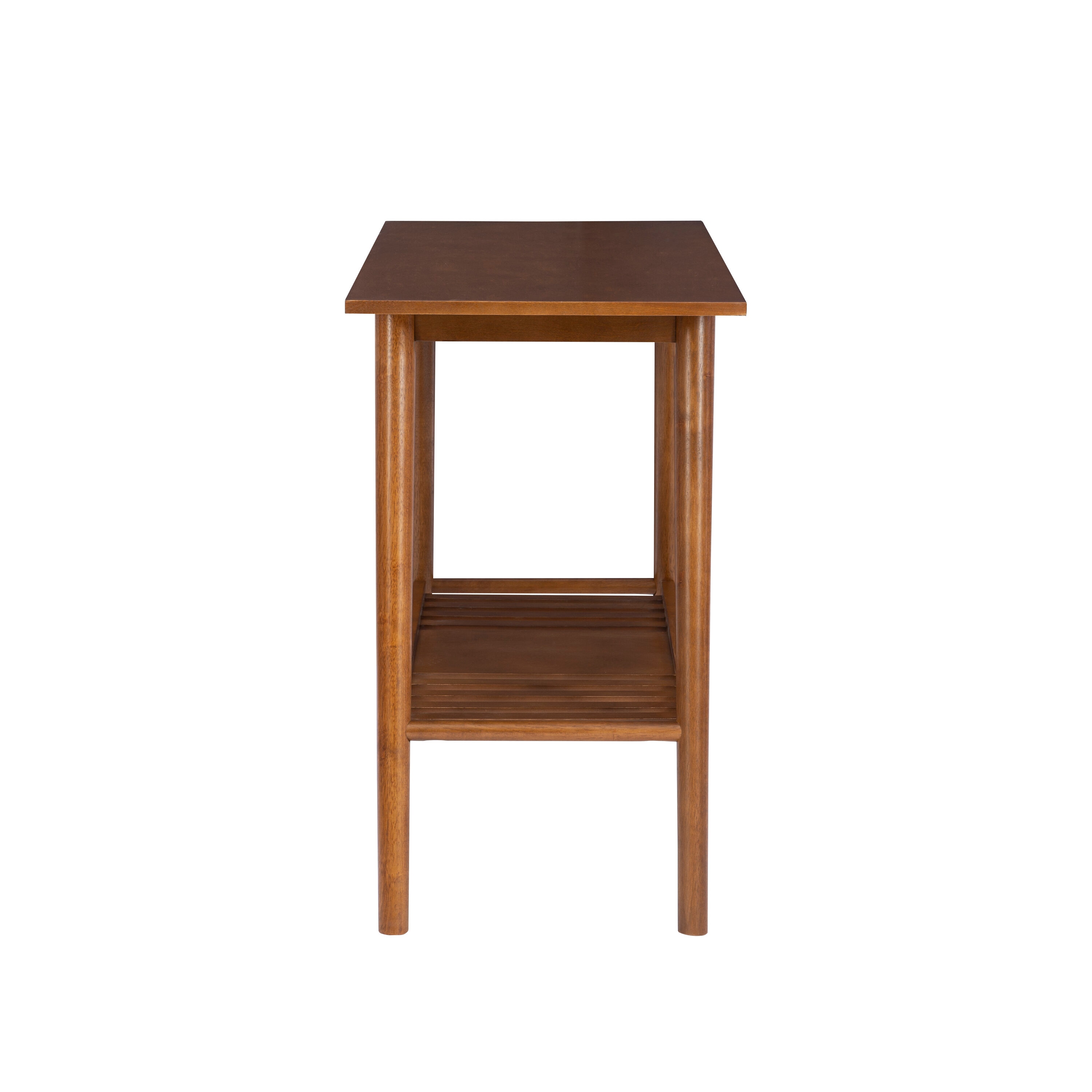 Linon Charlotte Midcentury Brown Console Table CG133BIR01U at Lowes.com