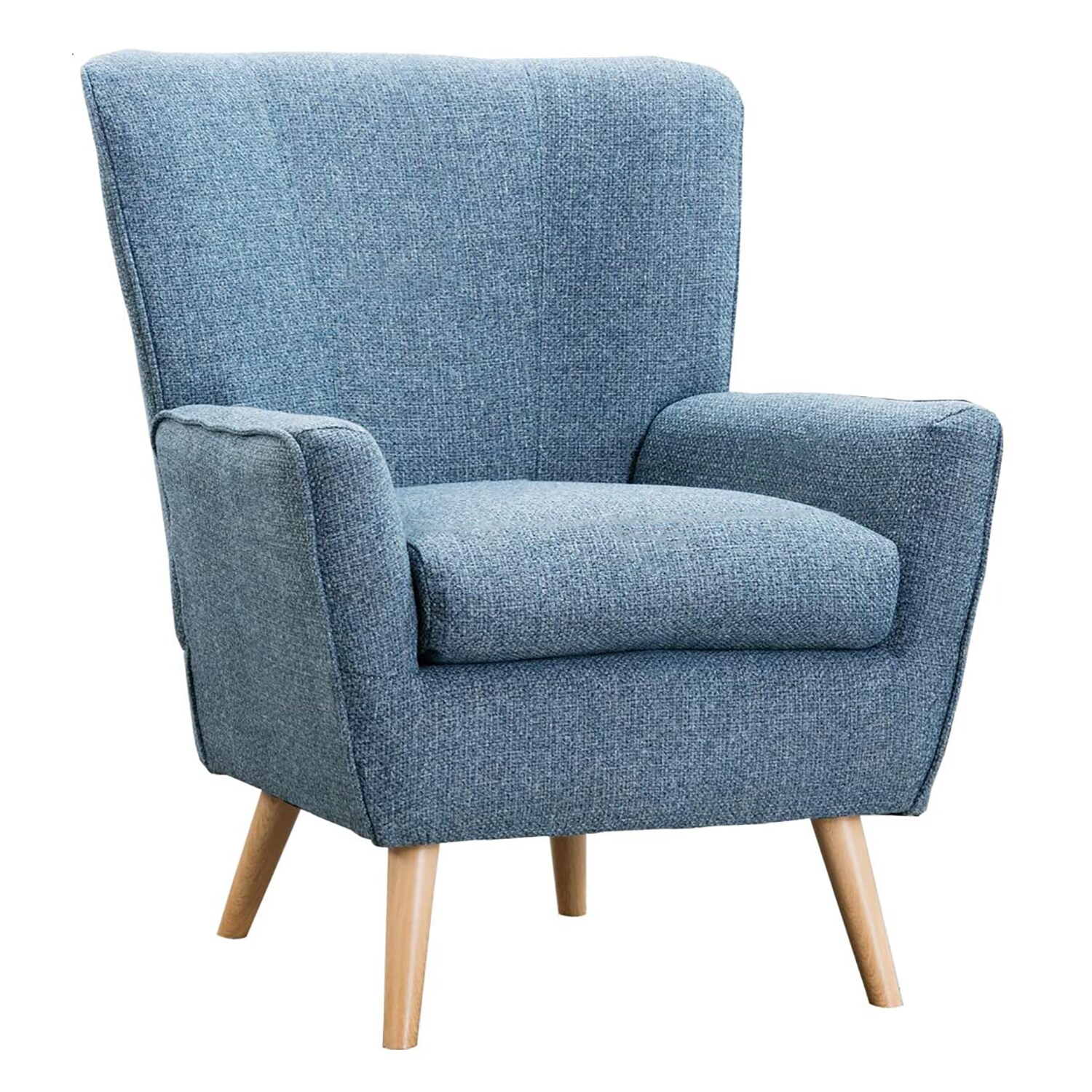 modern accent chair blue