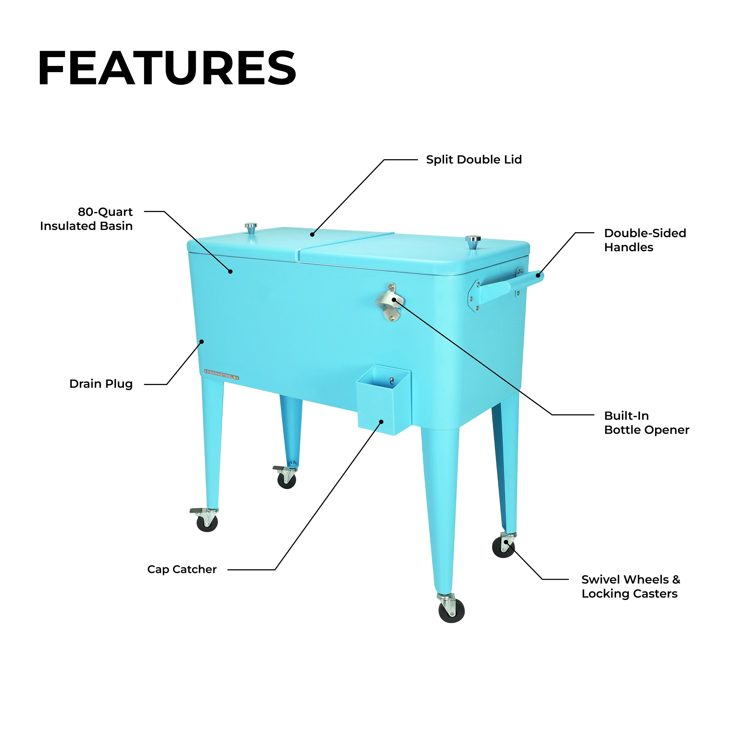 Permasteel PS-203 TQ Beverage-Coolers - View #8