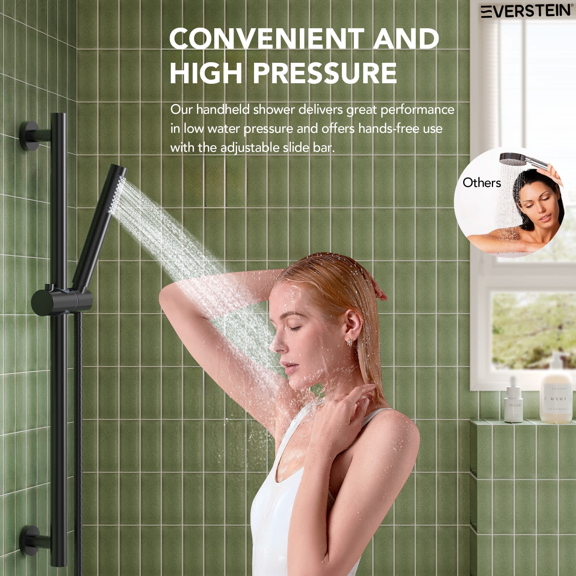 EVERSTEIN SFS-1013-BK10 Showerhead-Bar-Panels - View #6
