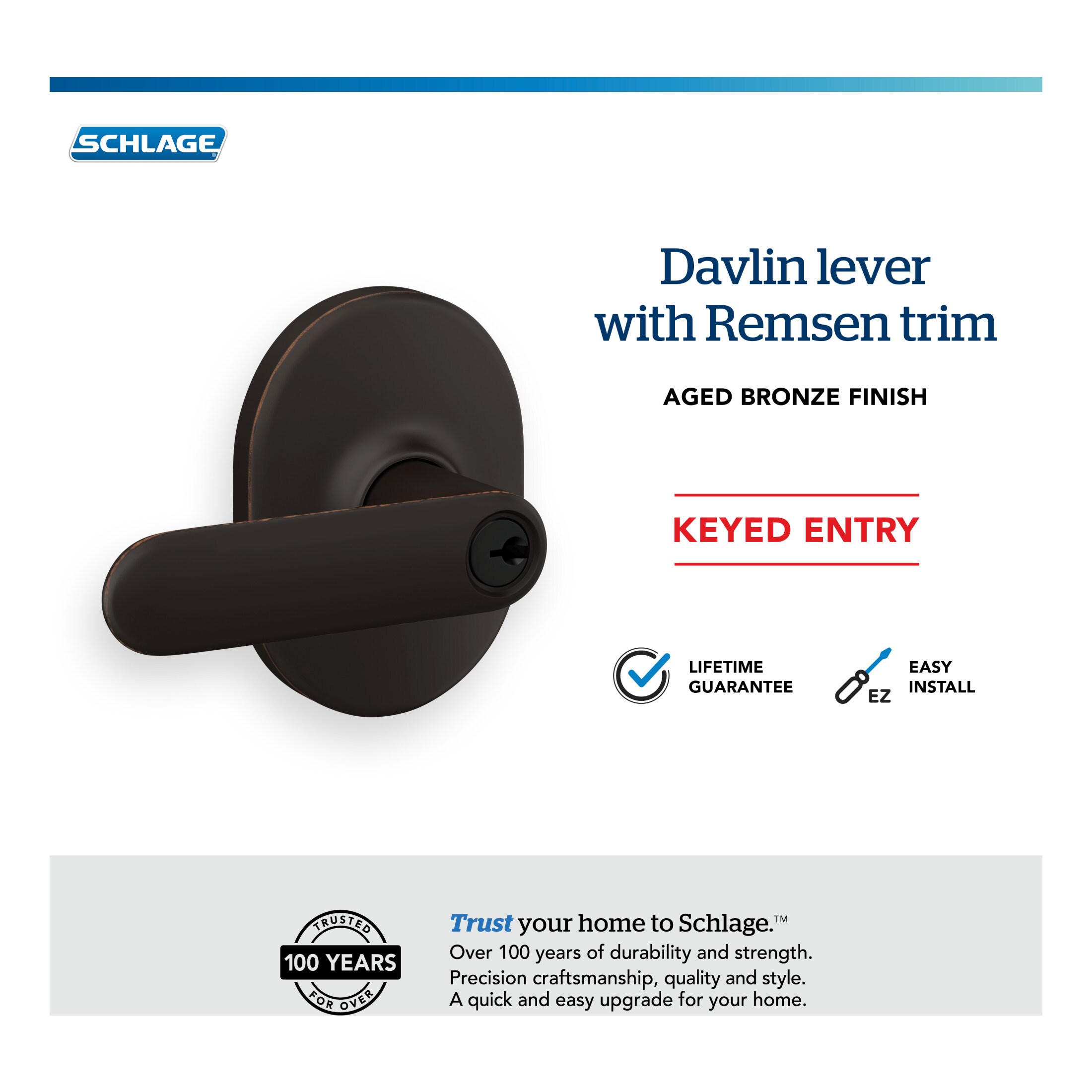 Schlage F51A DAV 716 RMN Door-Handles - View #7