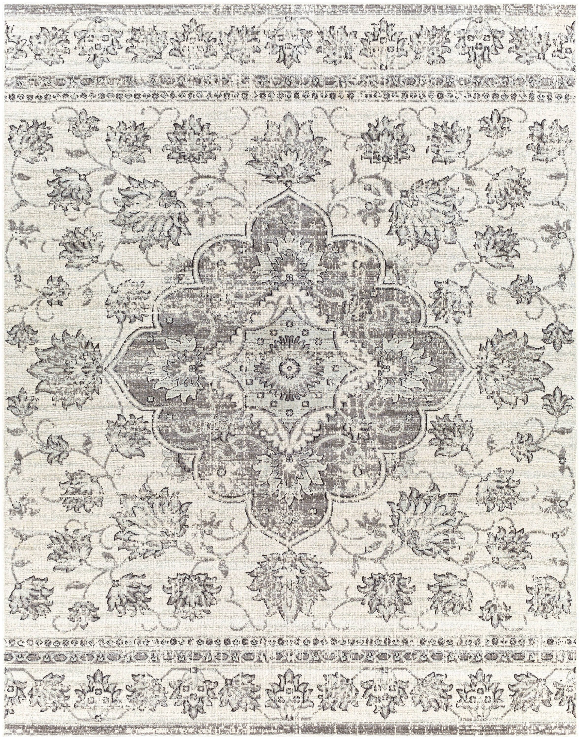 Artistic Weavers RDD2313-71010 Redondo beach 8 X 10 Taupe/Cream Indoor/Outdoor Medallion Oriental Area Rug