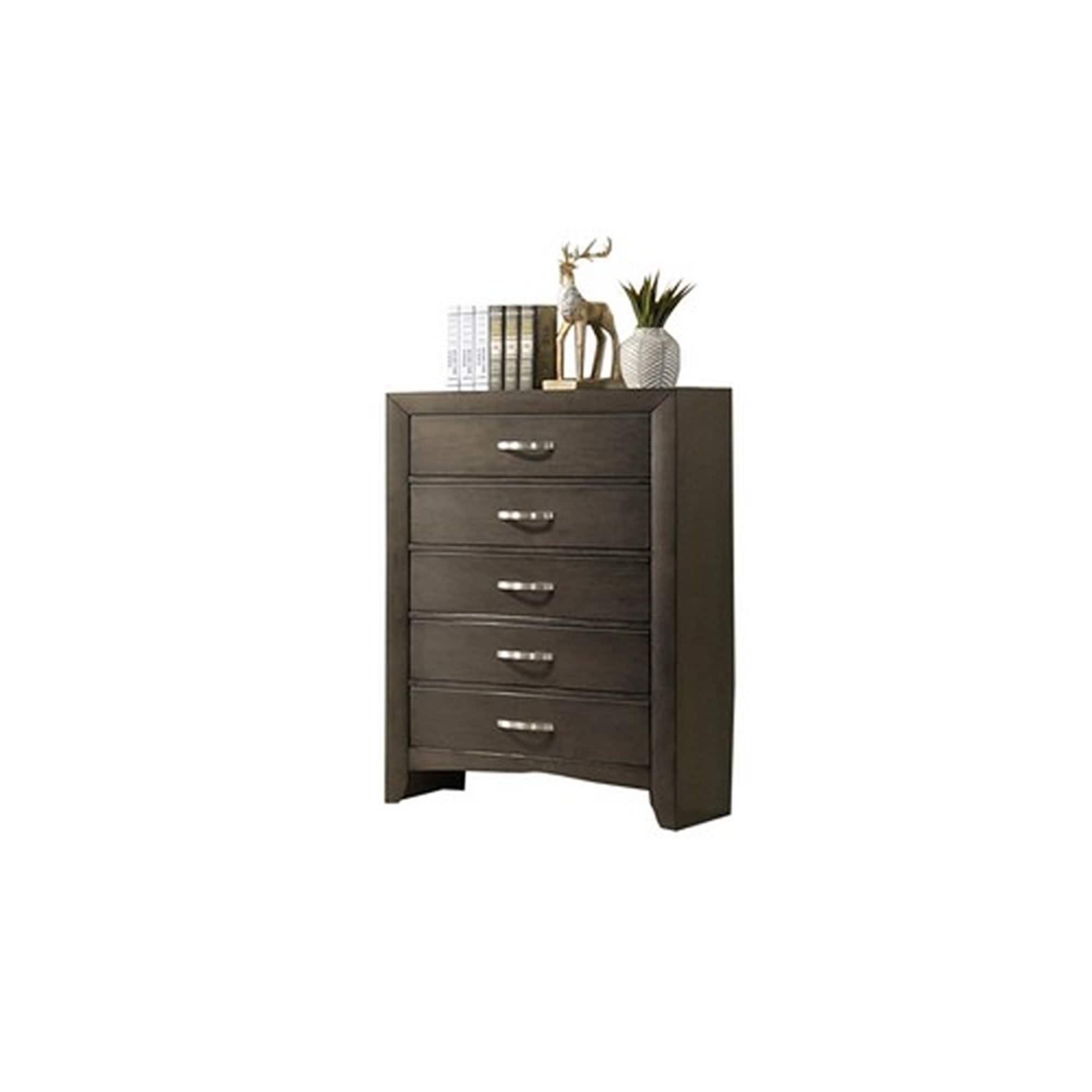 Benzara BM215358 Brown Accent Chest
