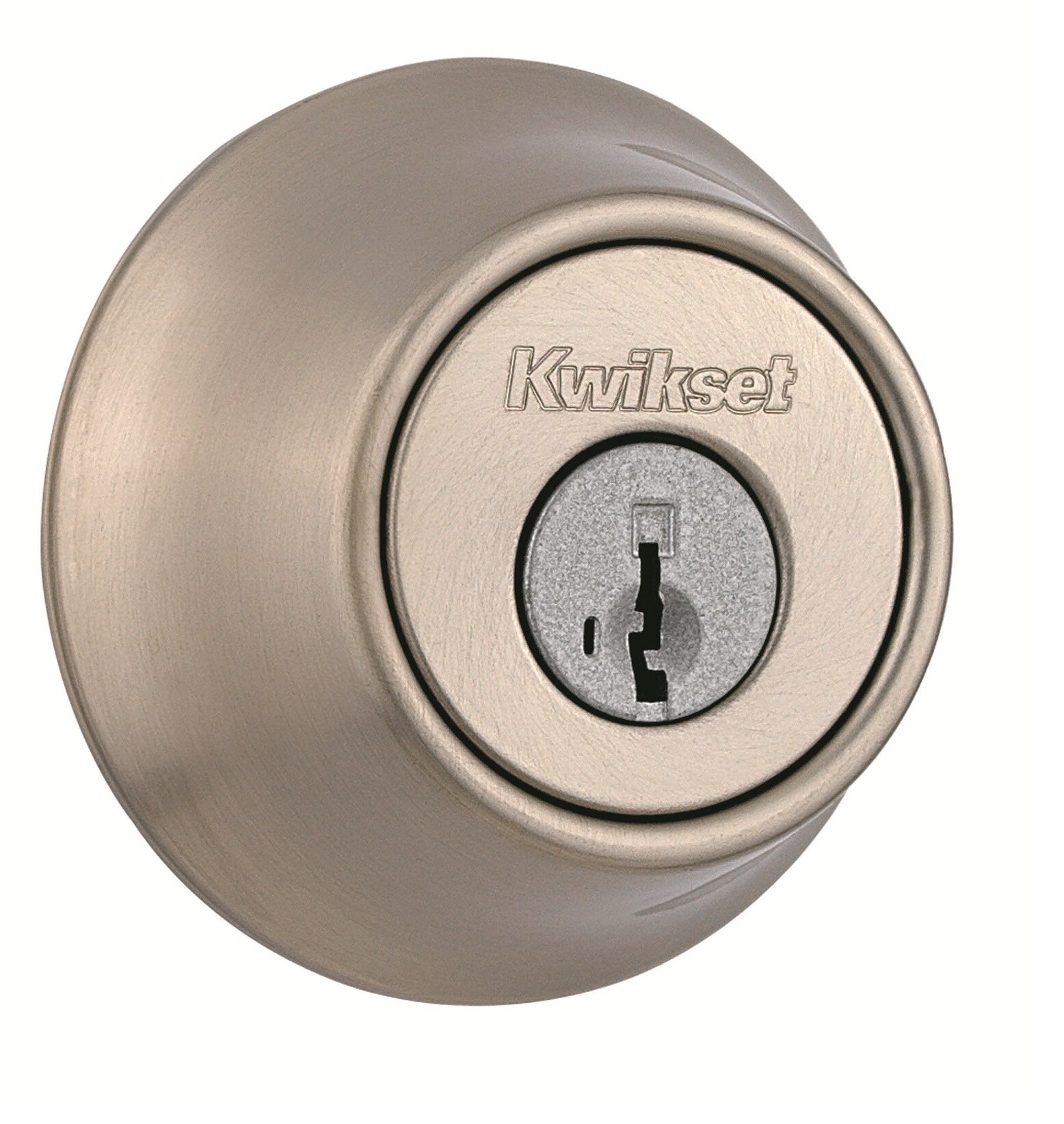 Kwikset 660 Satin Nickel with SmartKey Key Control Deadbolt at Lowes.com