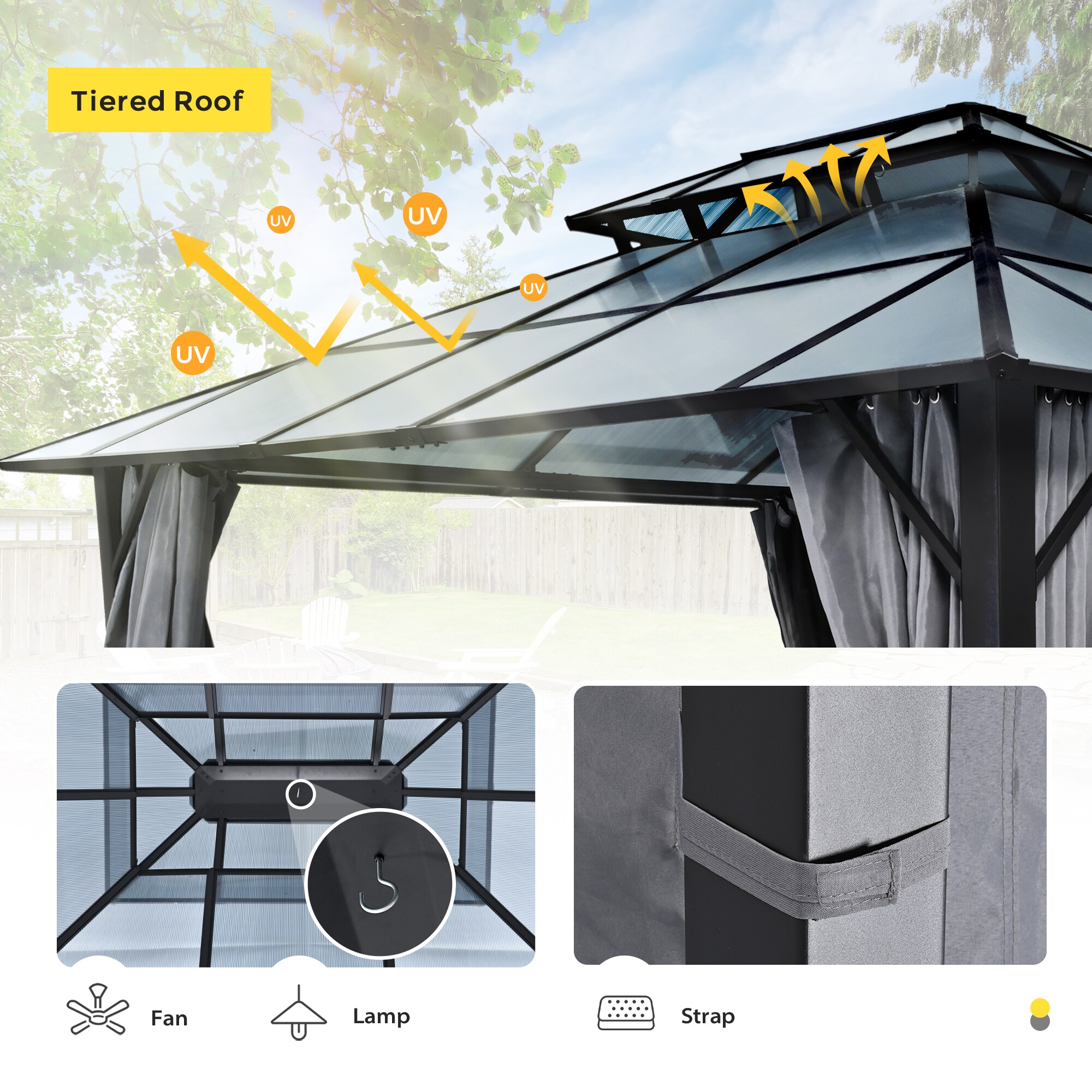  CP-ZPYGS-H-WL2 Wood-Resin-Gazebos - View #6