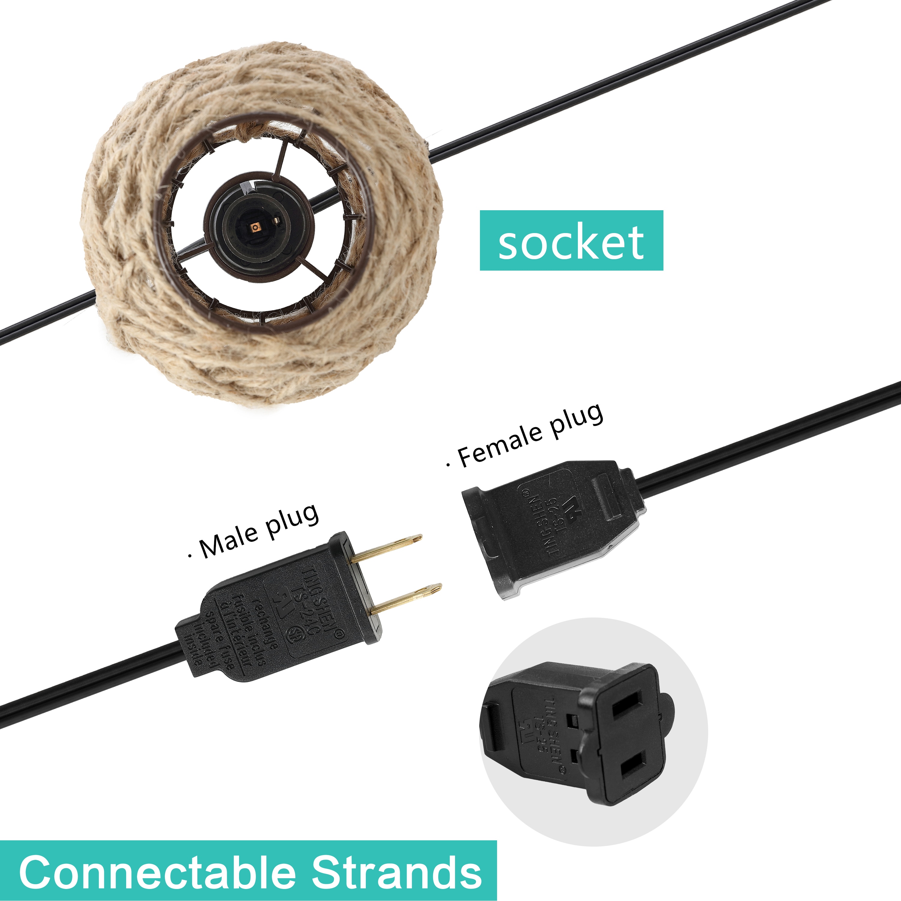 JONATHAN  Y JYL8710A Patio-String-Lights - View #4
