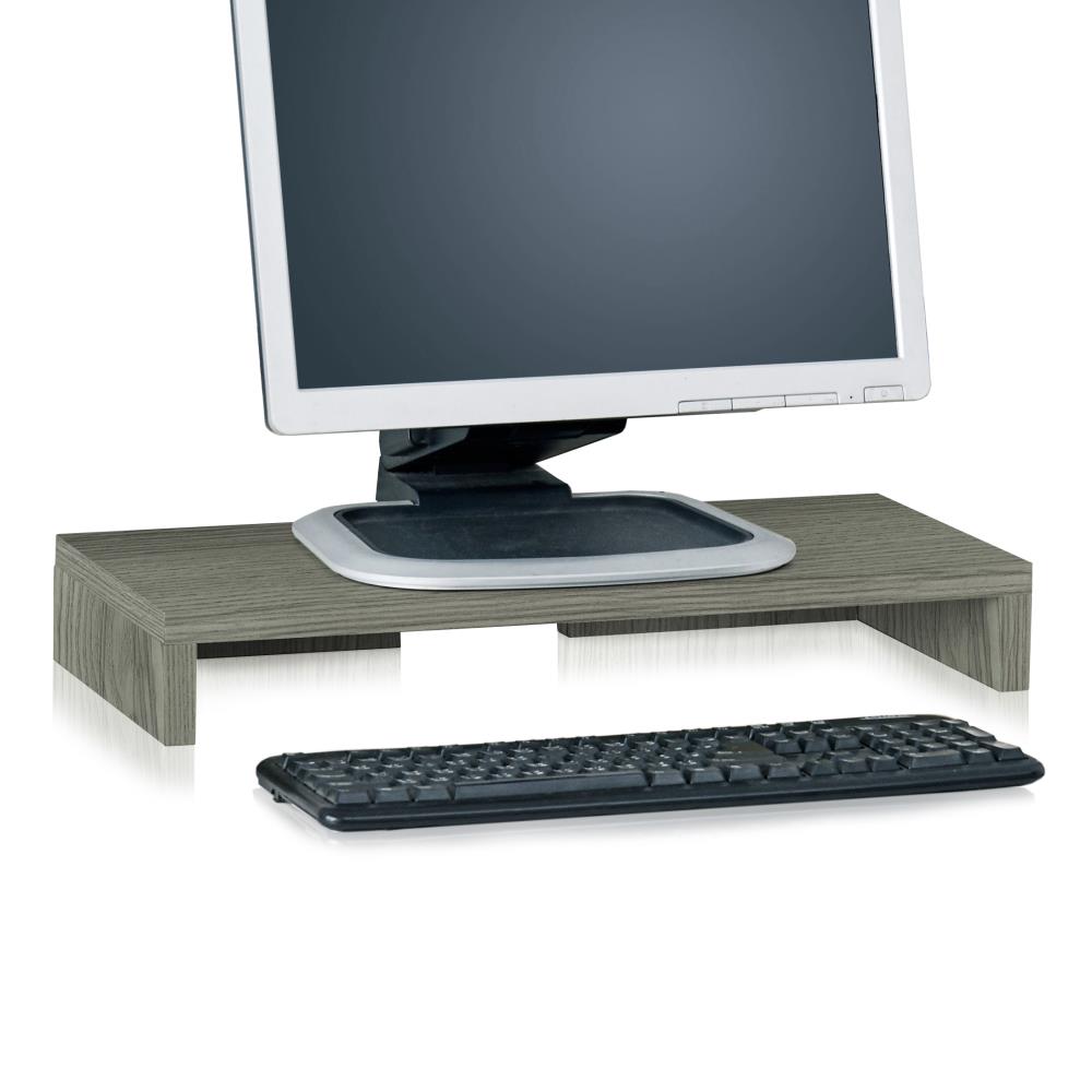 Way Basics WB-STAND-GY 9.8-in D x 19.7-in W x 3.1-in H Recycled Paperboard Decorative Shelving Unit