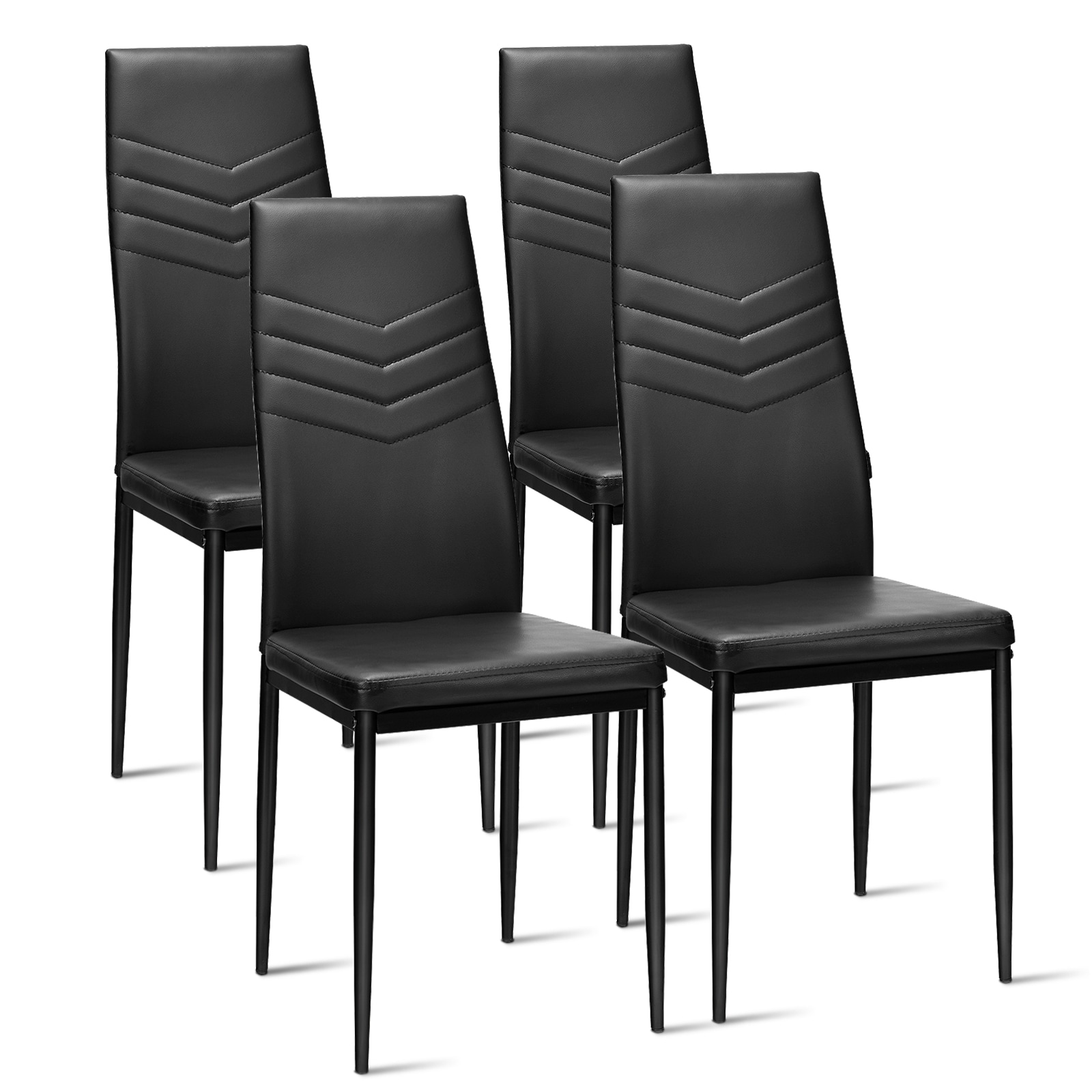 Ayelon - Dining Chairs Casual Faux leather Upholstered Dining side chair ( Metal Frame )