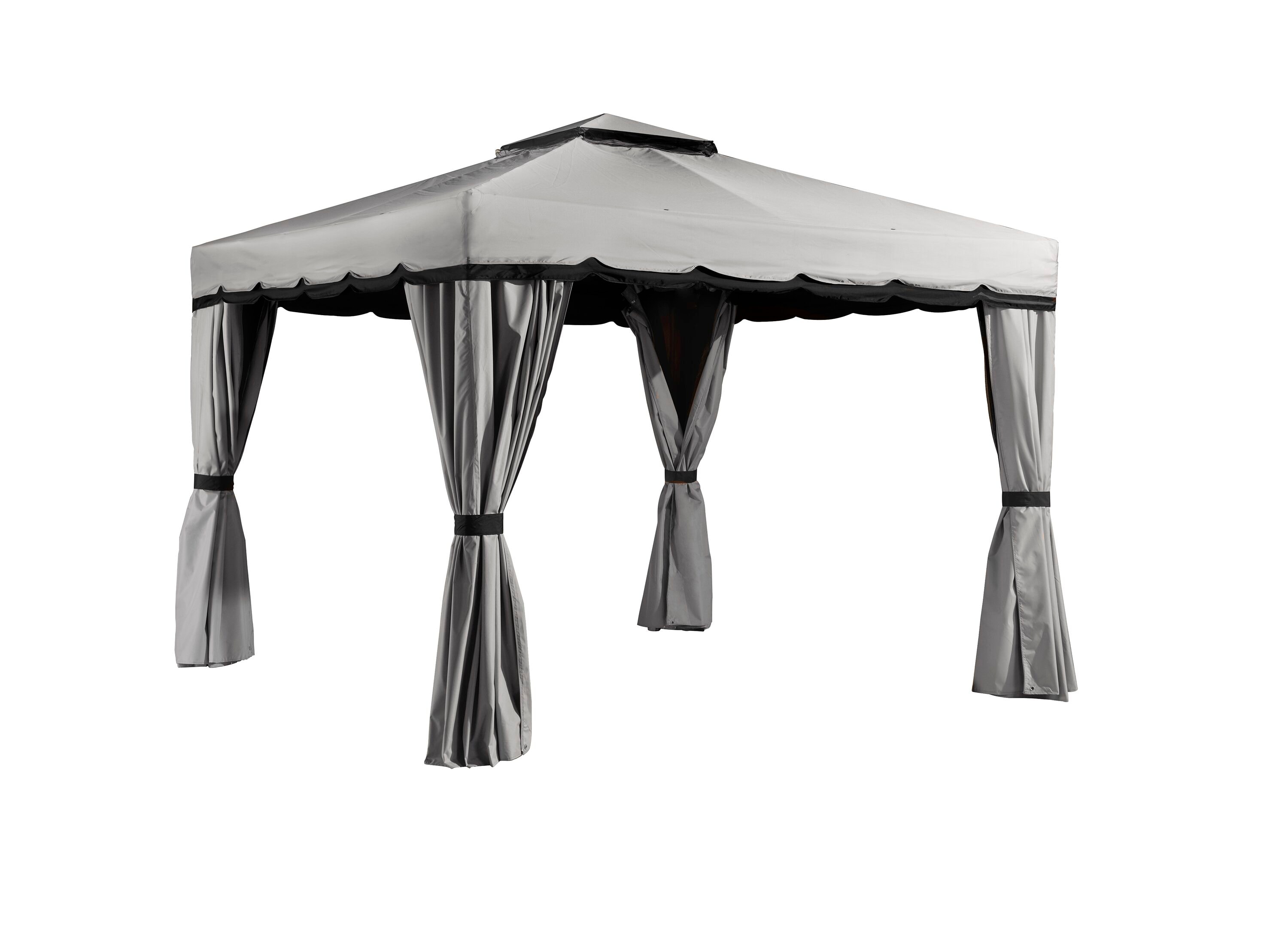Sojag 500-9161243 10-ft x 10-ft Charcoal Square Soft top Roof (Screen Included)