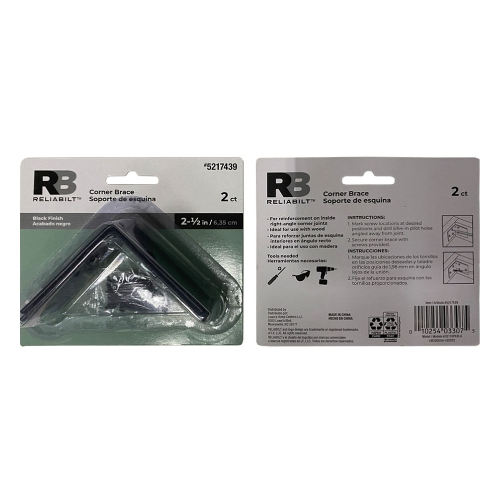RELIABILT 32118PKBLG Mending-Plates-Brackets-Braces - View #6