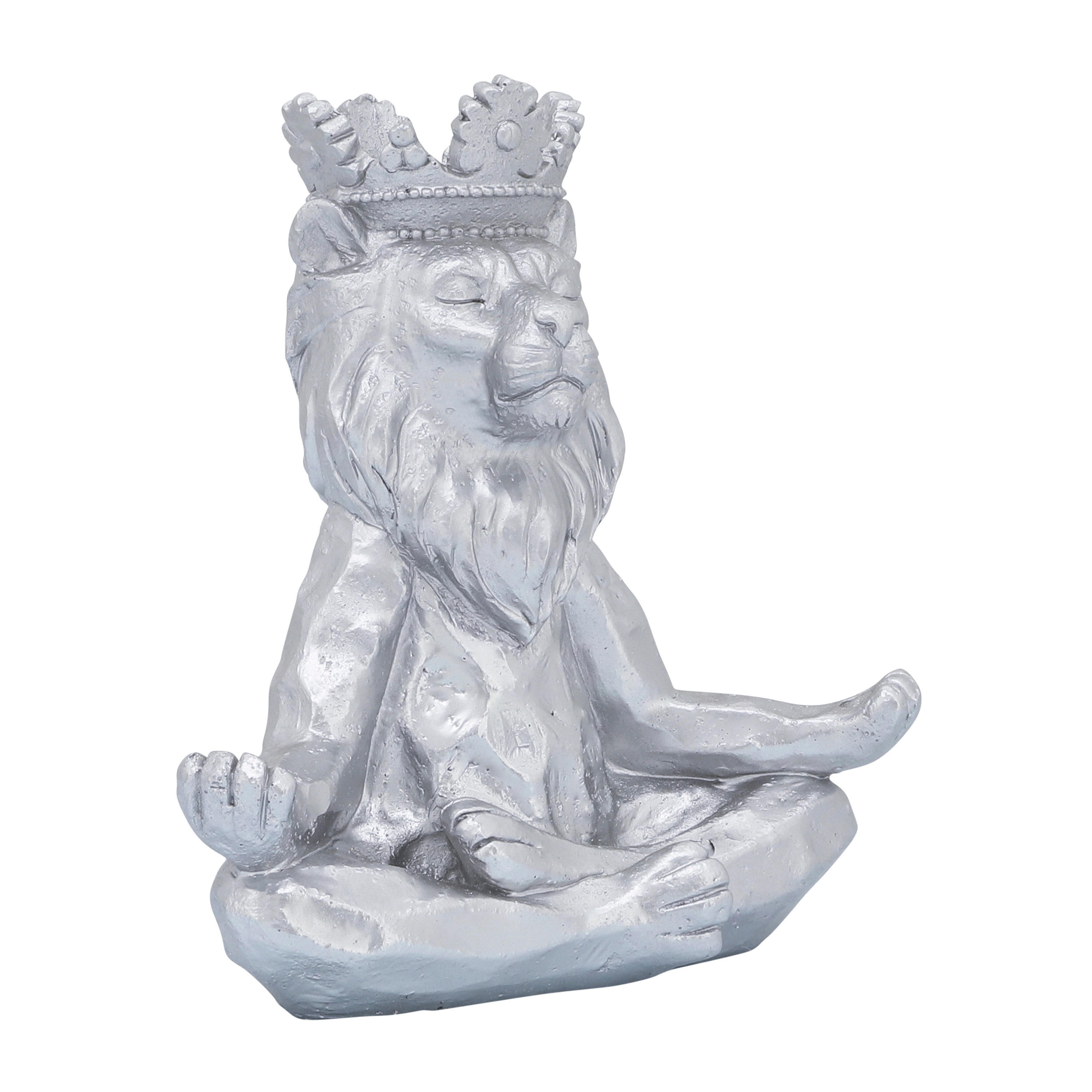 Sagebrook Home 15883-03 Silver Polyresin Modern Figurine