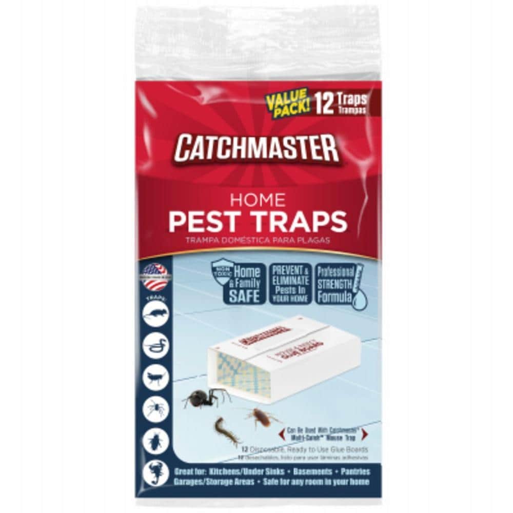  Catchmaster Mouse & Insect Glue Board Set, 72 Glue Boards &  Roach Trap Glue Boards 6-Pk, Indoor Roach Trap for Home, Garage & Shed, Pet  Safe Pest Control : Patio