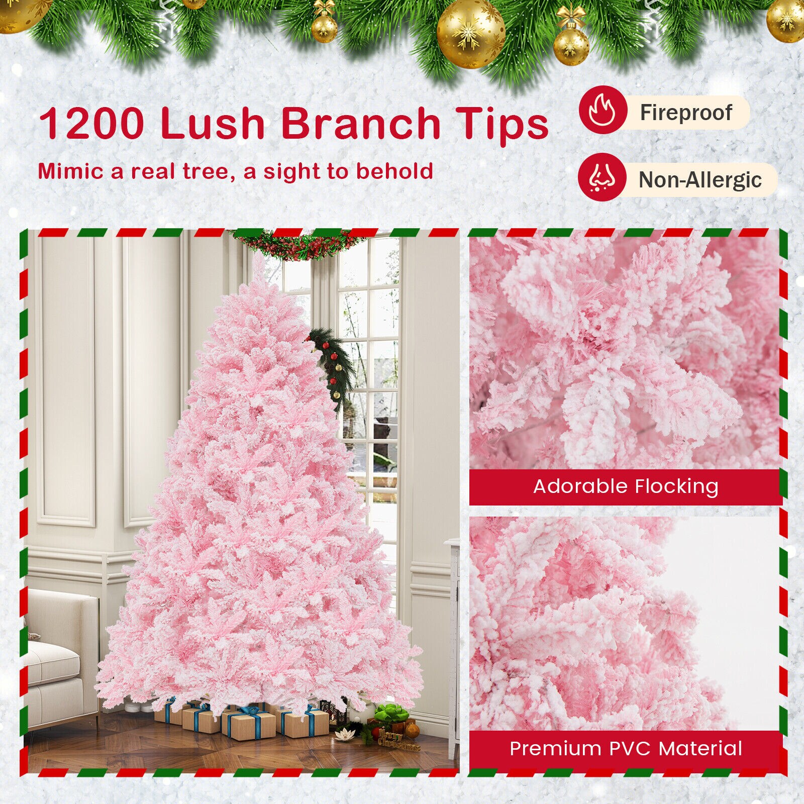 WELLFOR CM-HPY-23593 Artificial-Christmas-Trees - View #3