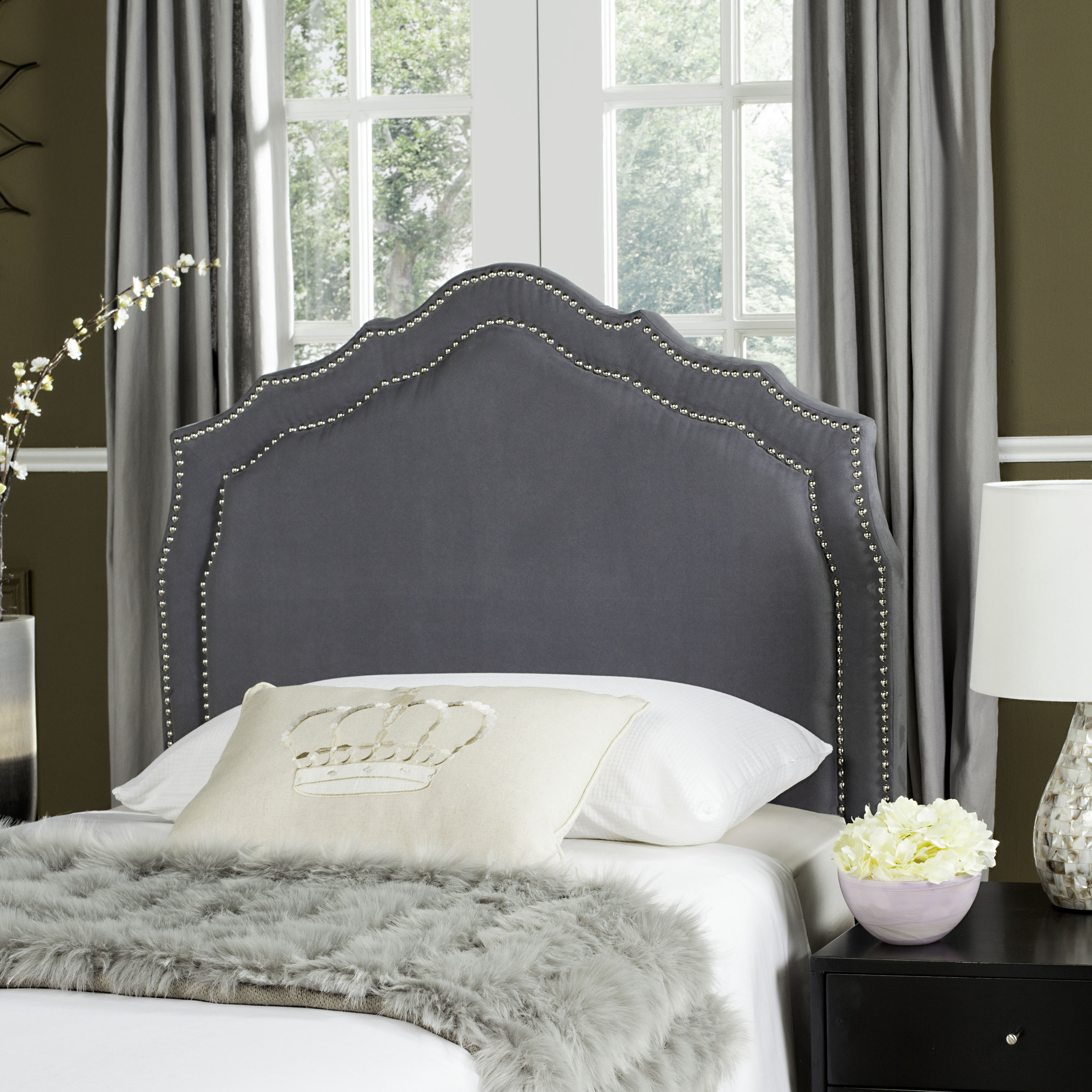 Safavieh MCR4005C-T Upholstered-Headboards - View #2
