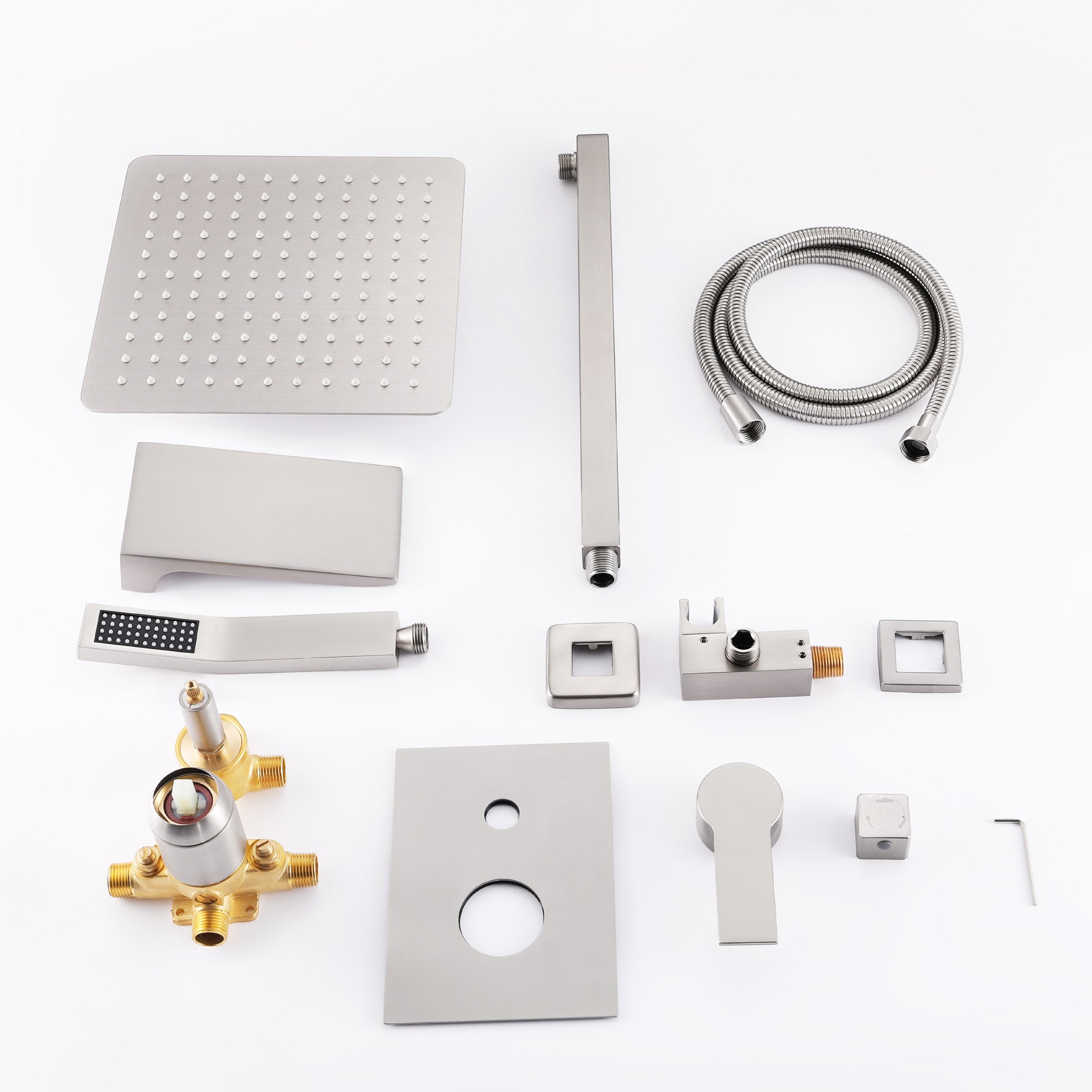 WELLFOR SPA-88016BN-10 Showerhead-Bar-Panels - View #3