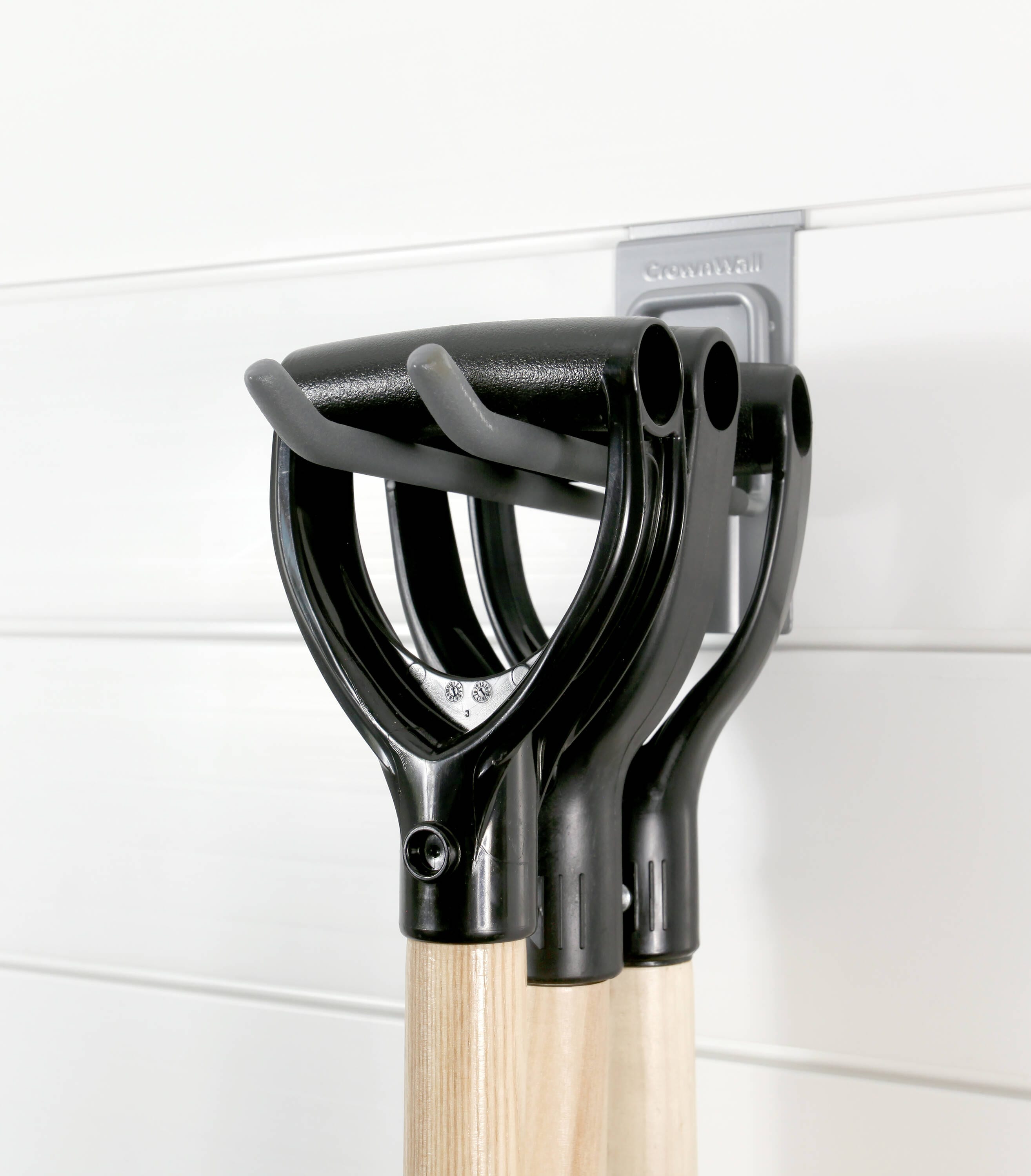Heavy Duty Steel 8 Inch Locking Double Hooks for Slatwall (3 Pack)