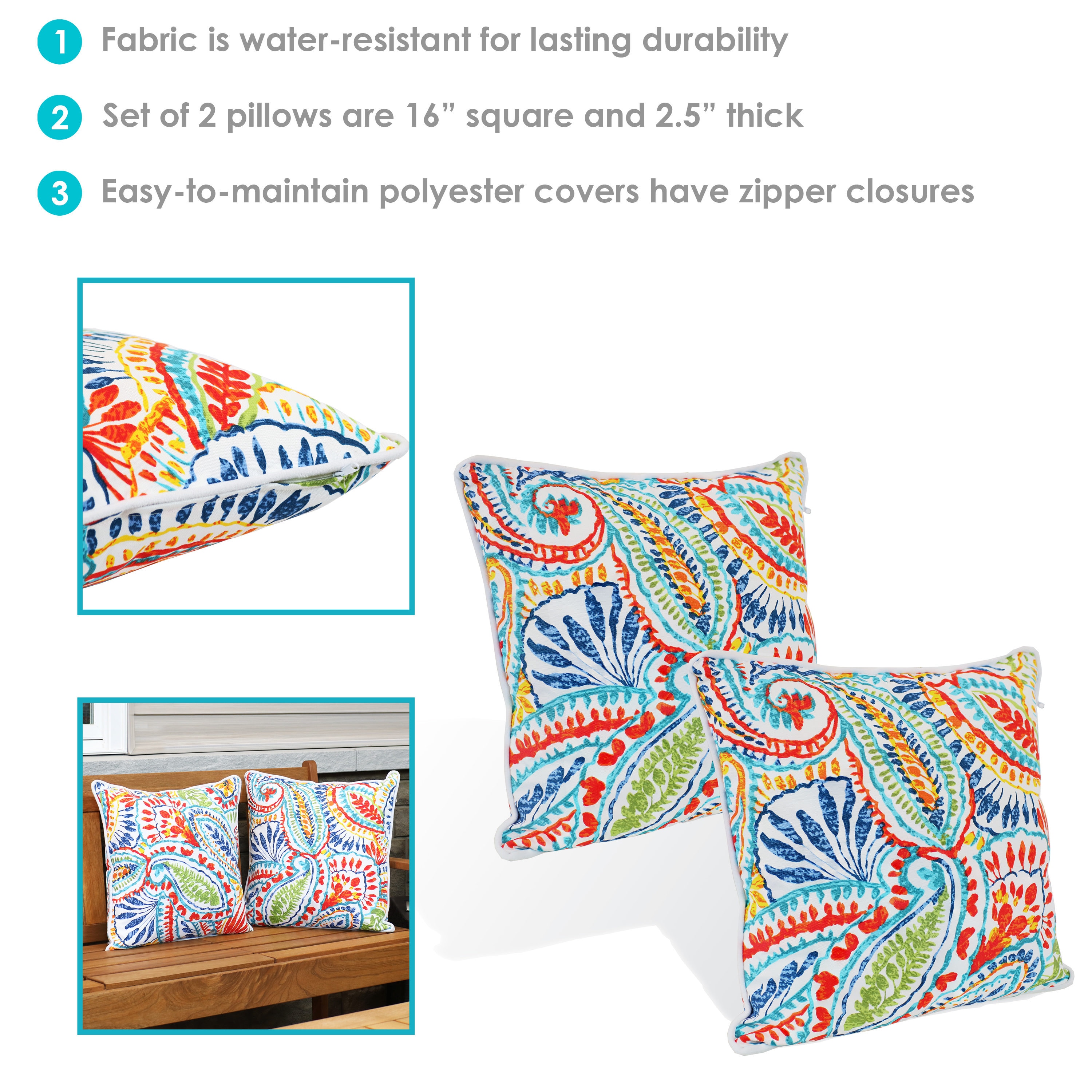 Sunnydaze Decor ZET-010 Accent-Pillows - View #4