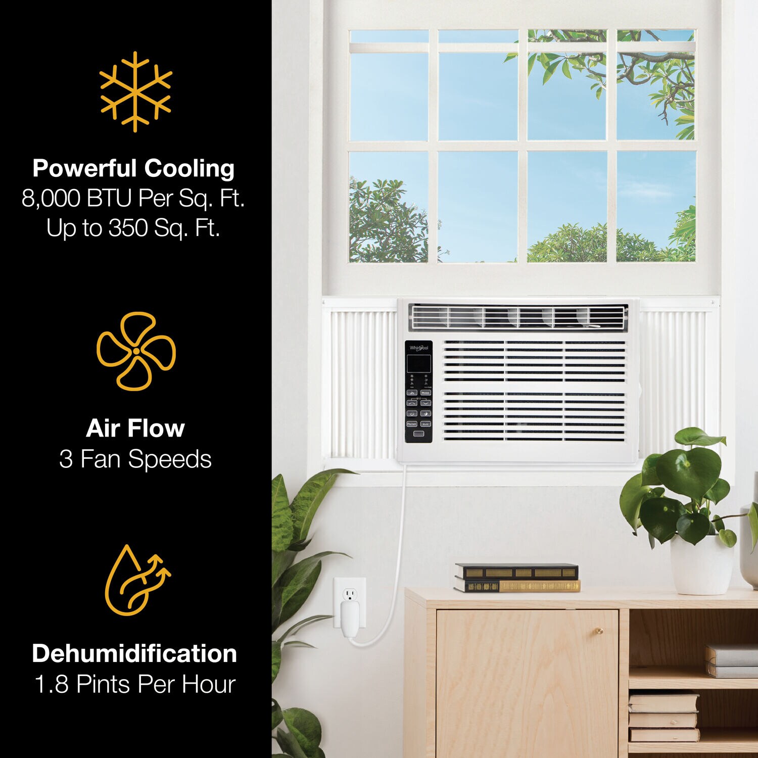 Whirlpool WHAW081CW Window-Air-Conditioners - View #3