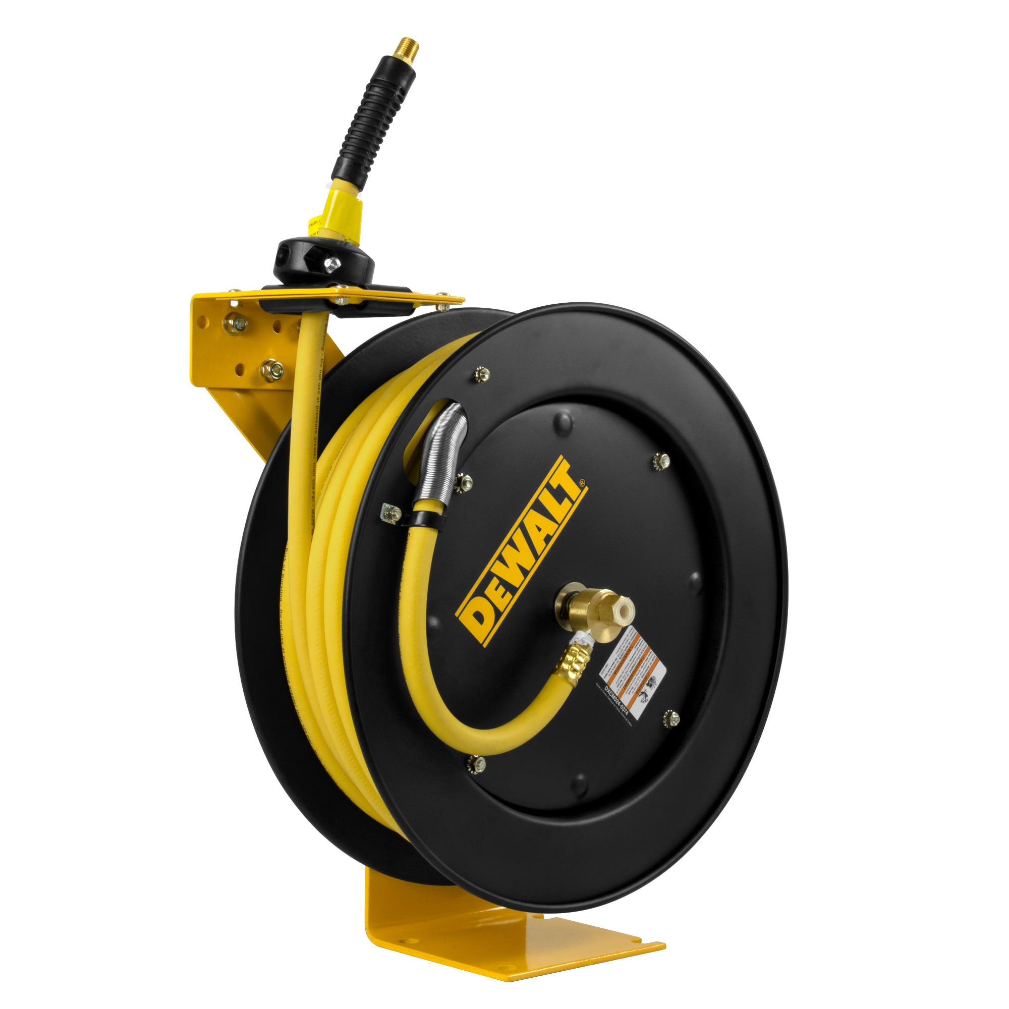 DEWALT 3/8 In. x 50 Ft. Single Arm Auto Retracting Air Hose Reel in the Air  Compressor Hoses department at