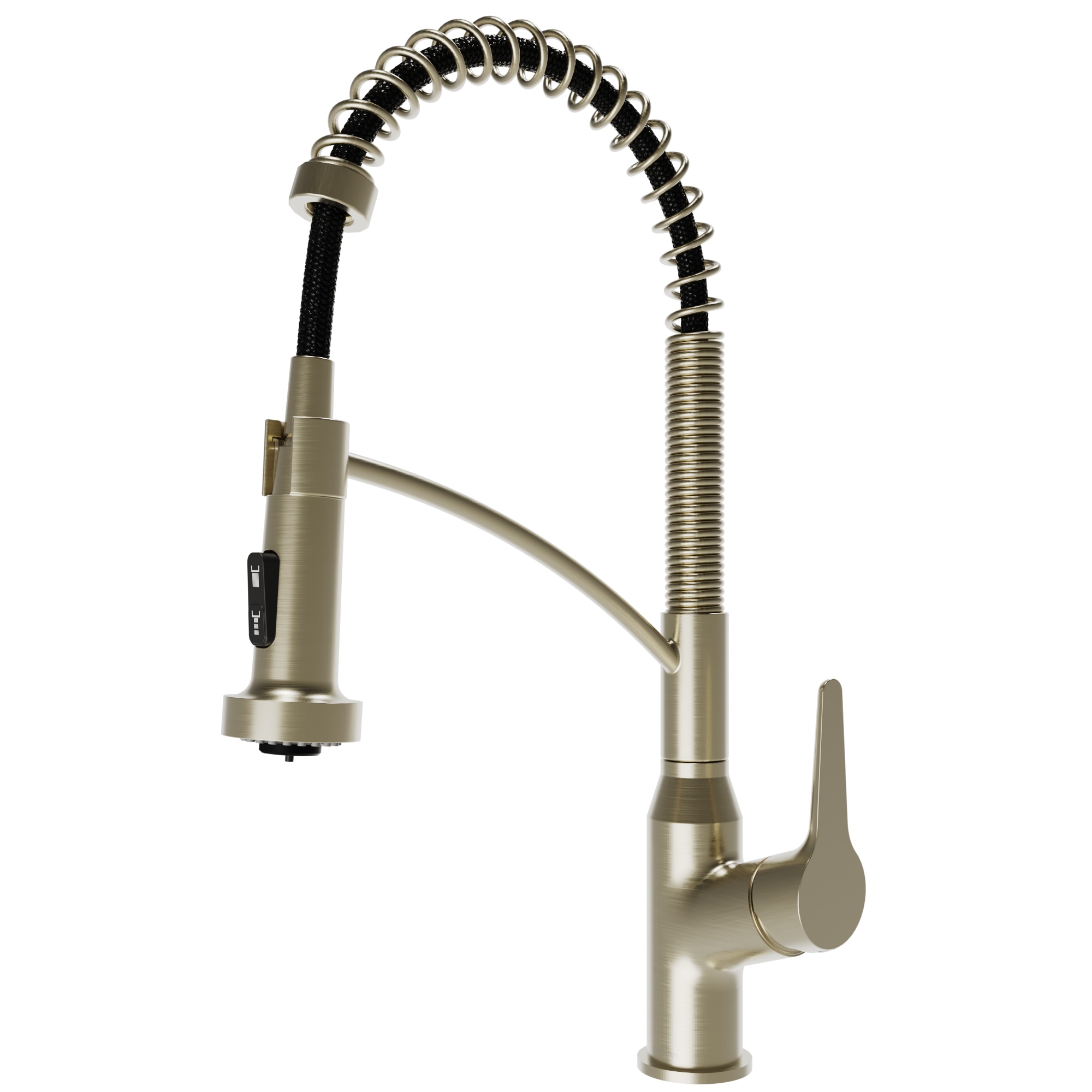 Karran KKF210SFCB Scottsdale Spot-Free Champagne Bronze Single Handle Deck-mount Pull-down Kitchen Faucet with Sprayer