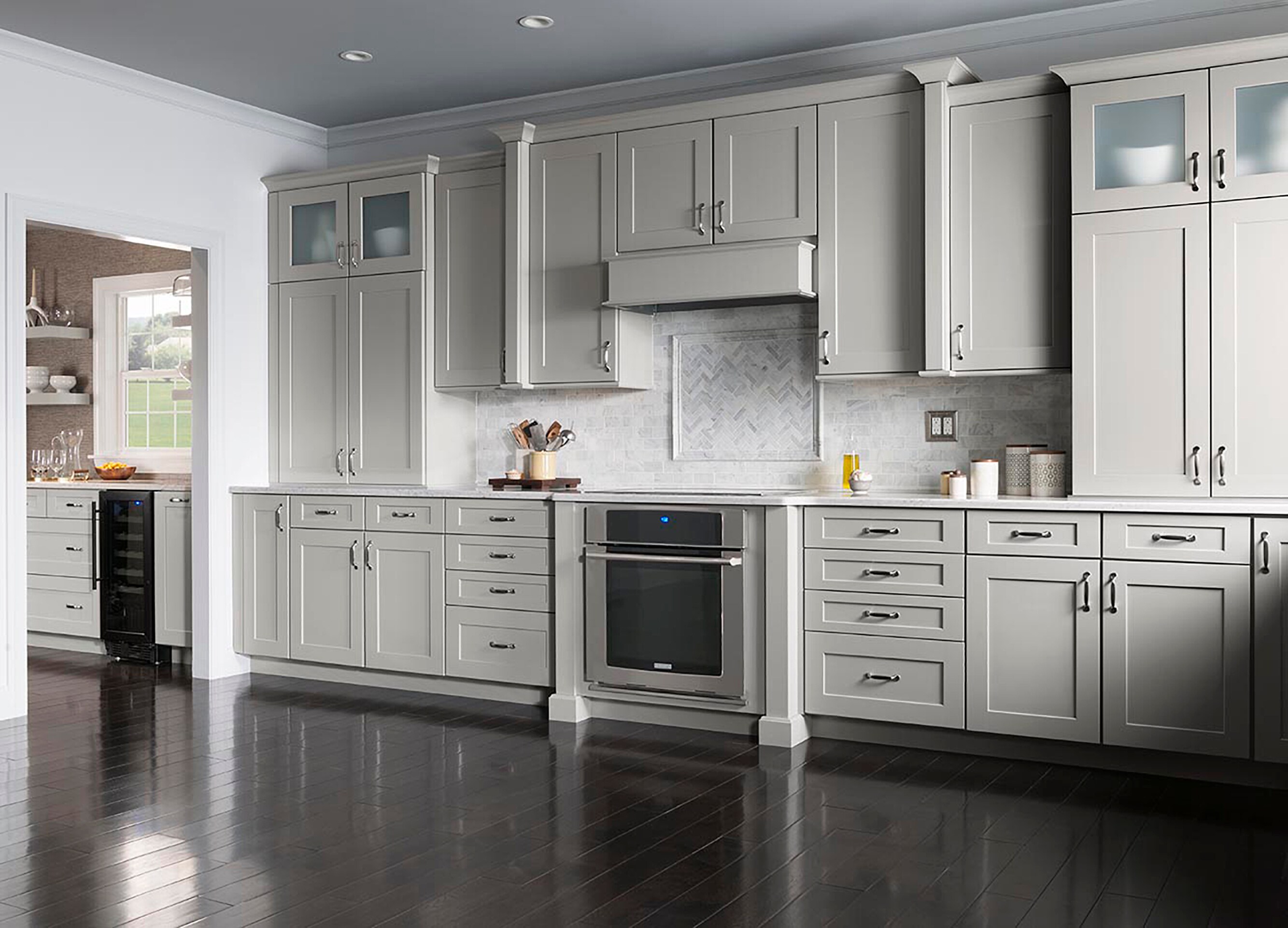 Shenandoah Mission 14.5625-in W x 14.5-in H Stone Painted Maple Kitchen ...